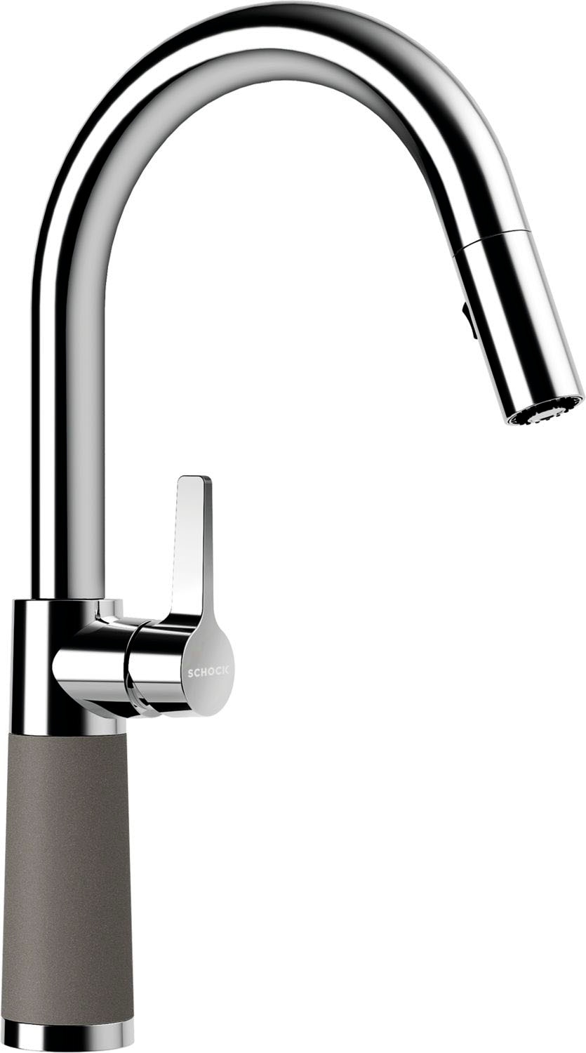 Schock Küchenarmatur »SC-520 SB« ausziehbar, Strahl-Brause, Rückflussverhinderer, Schwenkbereich 120°