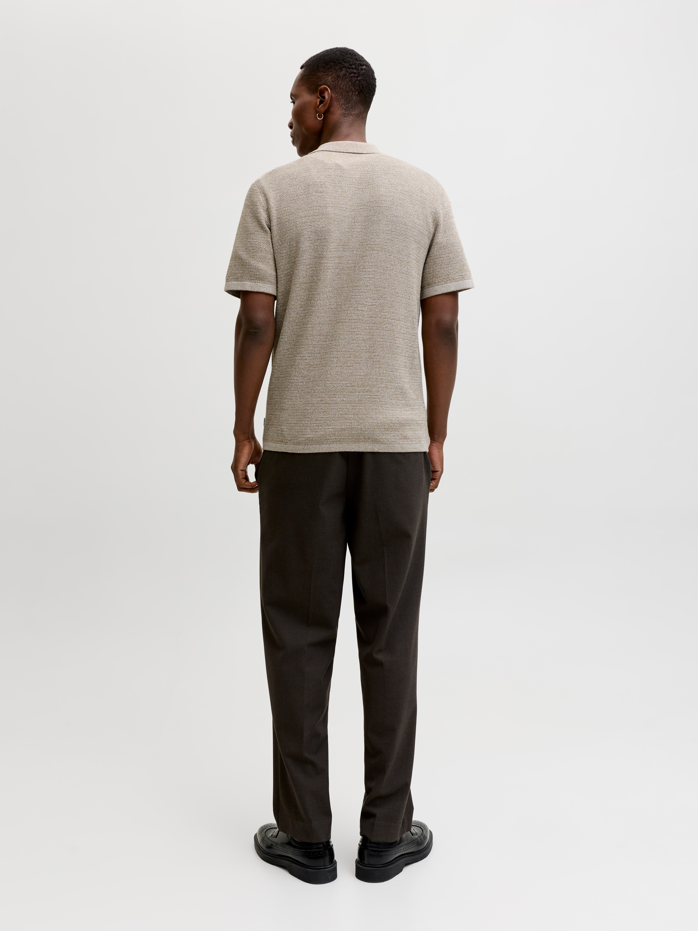 Jack & Jones Strickpullover »JJEGEORGE KNIT SHIRT SS SN« mit Polokragen