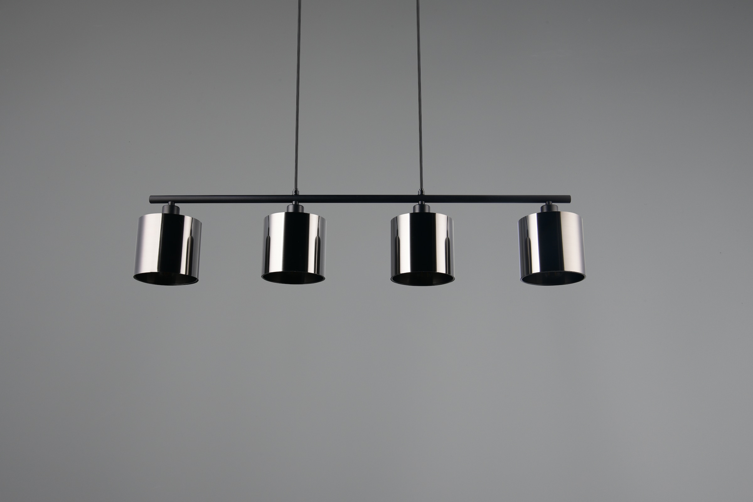 REALITY Leuchten Pendelleuchte »JASON, ohne Leuchtmittel Hängelampe Esstisch 4-flammig, 4xE14 max 10W« E14 1 Stk. warmweiß - kaltweiß höhenverstellbar max 150cm, mit semi-transparenten Kunststoff-Schirmen