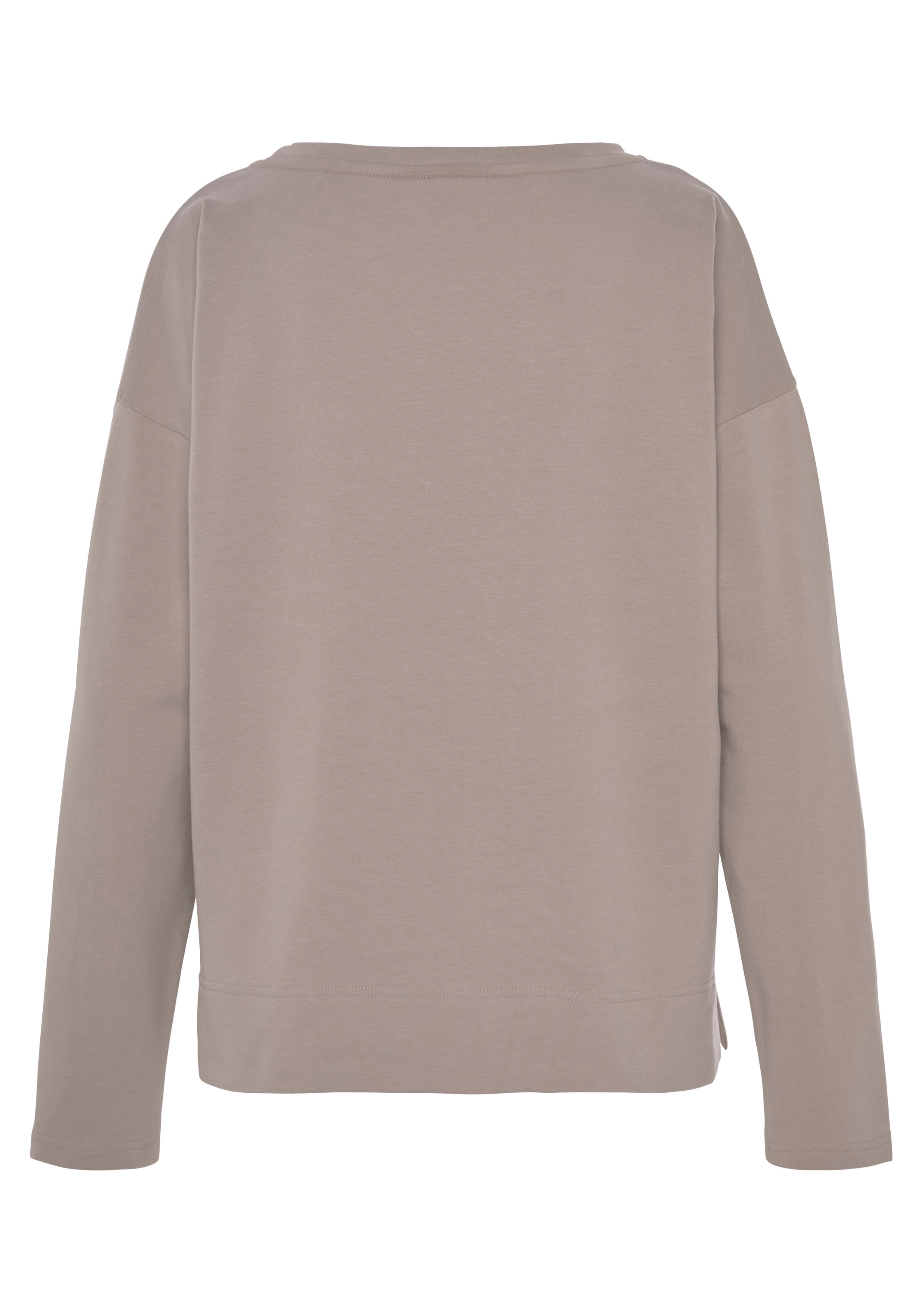 Elbsand Sweatshirt, mit Frontprint, sportlicher Sweater aus elastischer Baumwolle