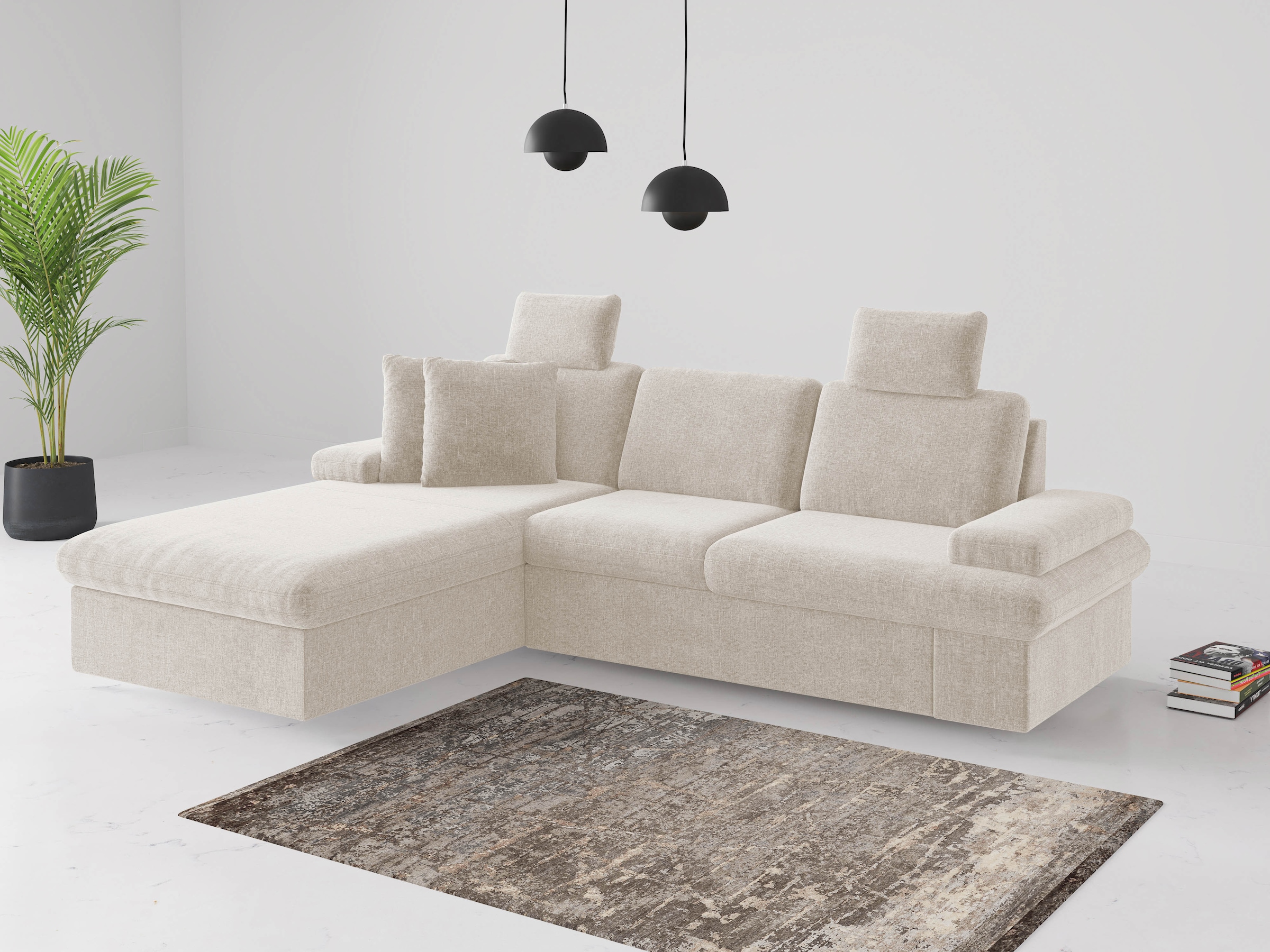 sit&more Ecksofa »Moreno«, mit Armteilverstellung,wahlweise mit Bettfunktio günstig online kaufen