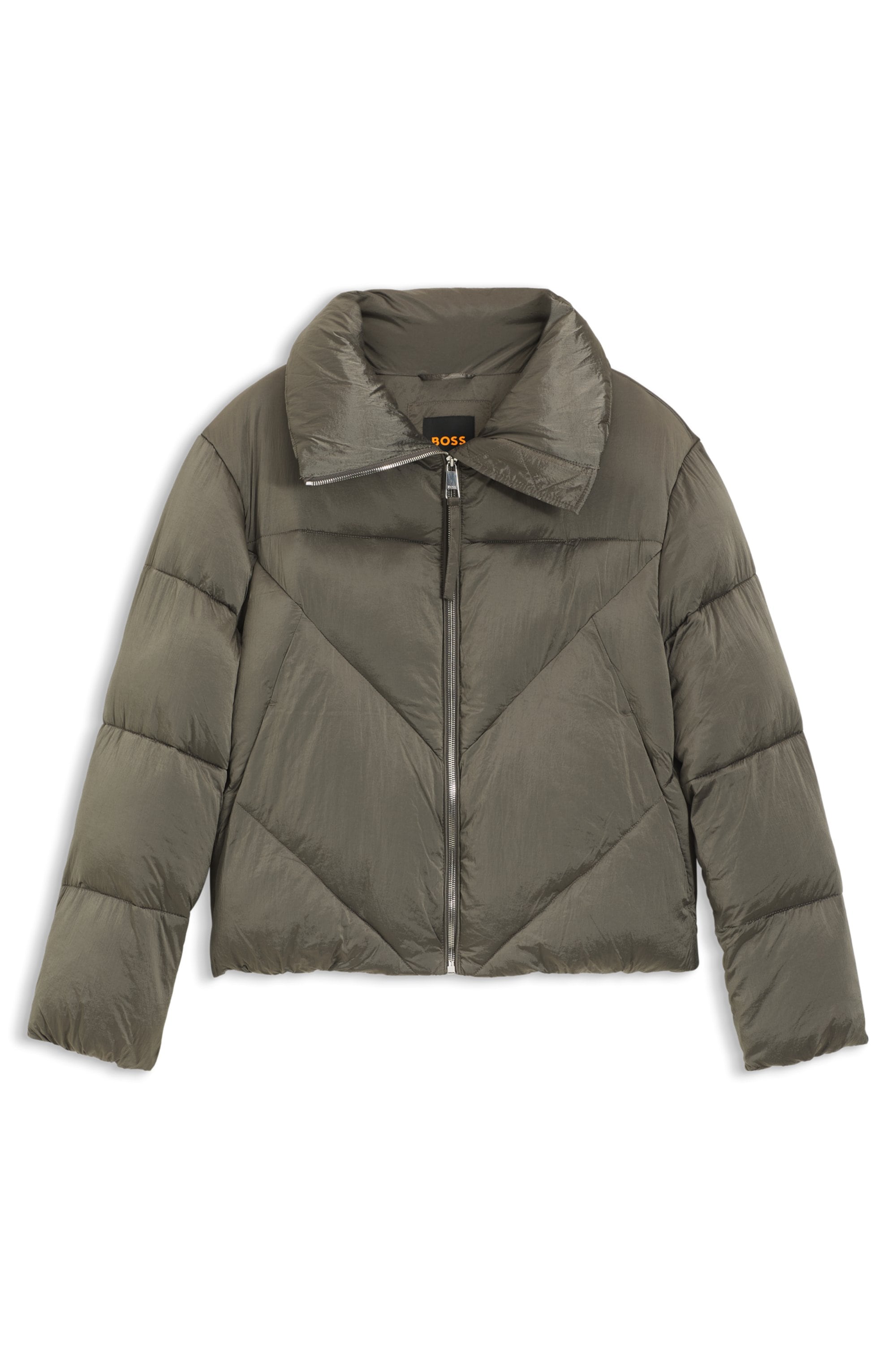 BOSS ORANGE Steppjacke »Padilena Premium Damenmode« Regular Fit mit Stehkragen, gefütterte Taschen