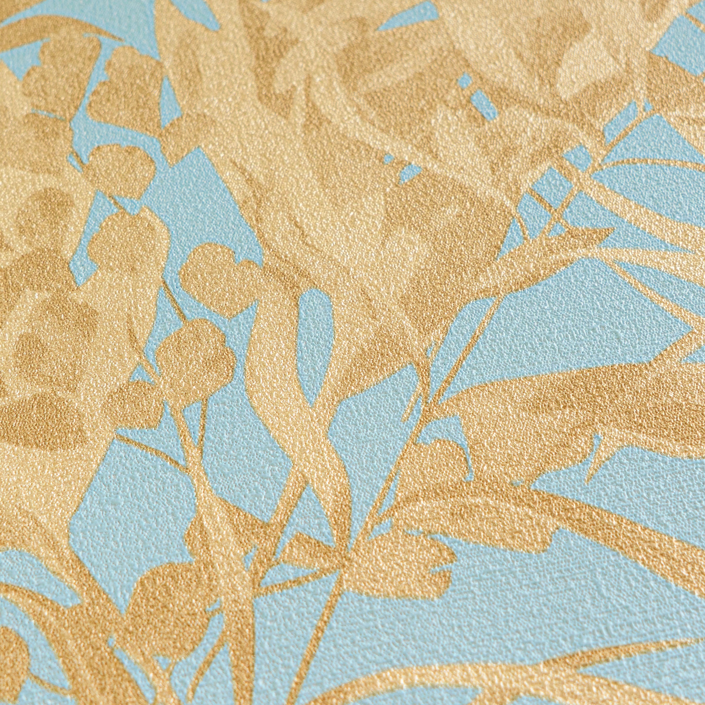 CosmoLiving by Cosmopolitan Vliestapete »Earthlines – Tropische Vliestapete« matt strukturiert Natürliche Blätter in harmonischer Eleganz