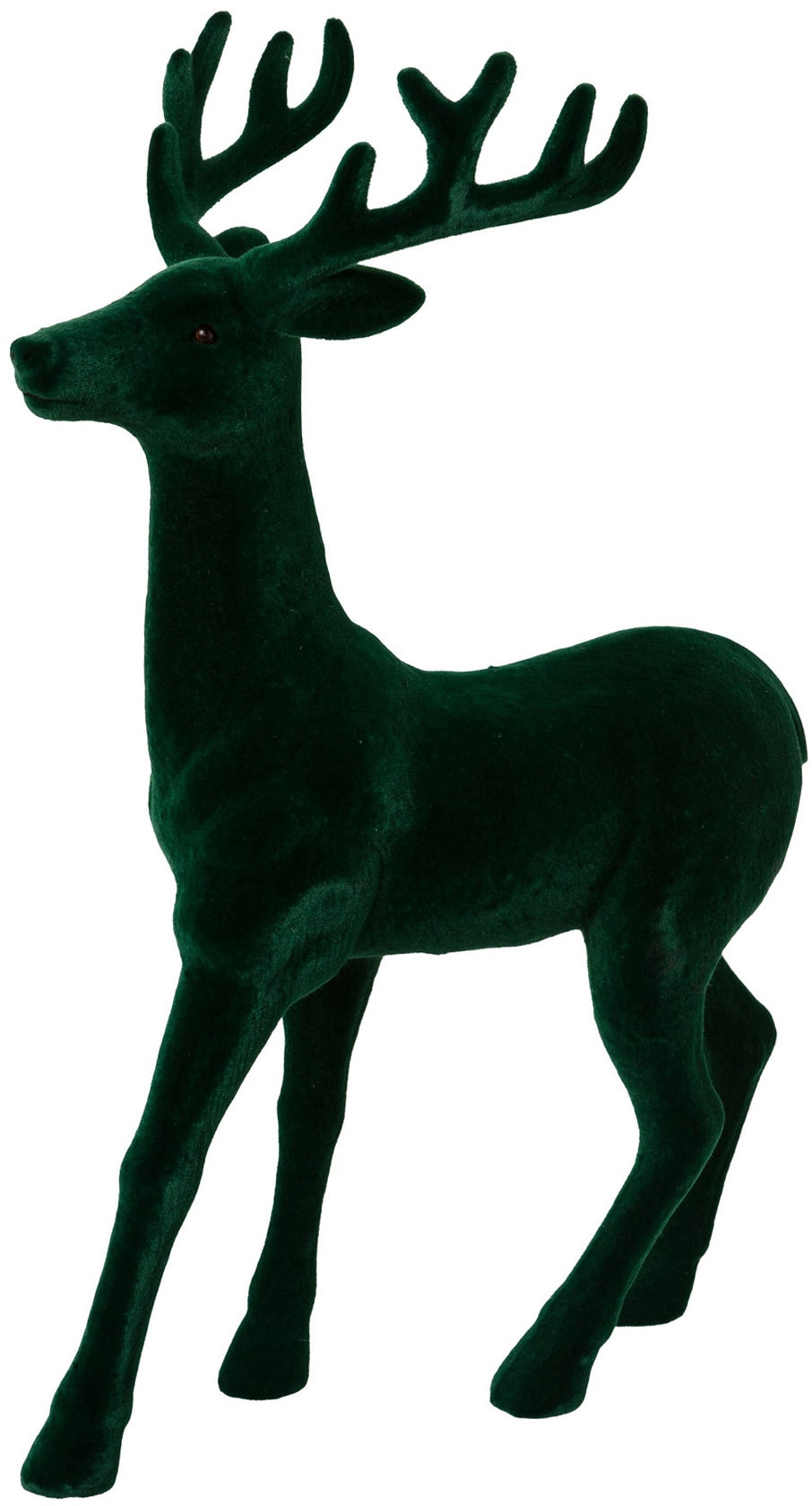 feiner Samtoberfläche, »Hirsch, online Weihnachtsdeko«, Höhe mit 46 bestellen cm Dekofigur Creativ Weihnachtsfigur deco