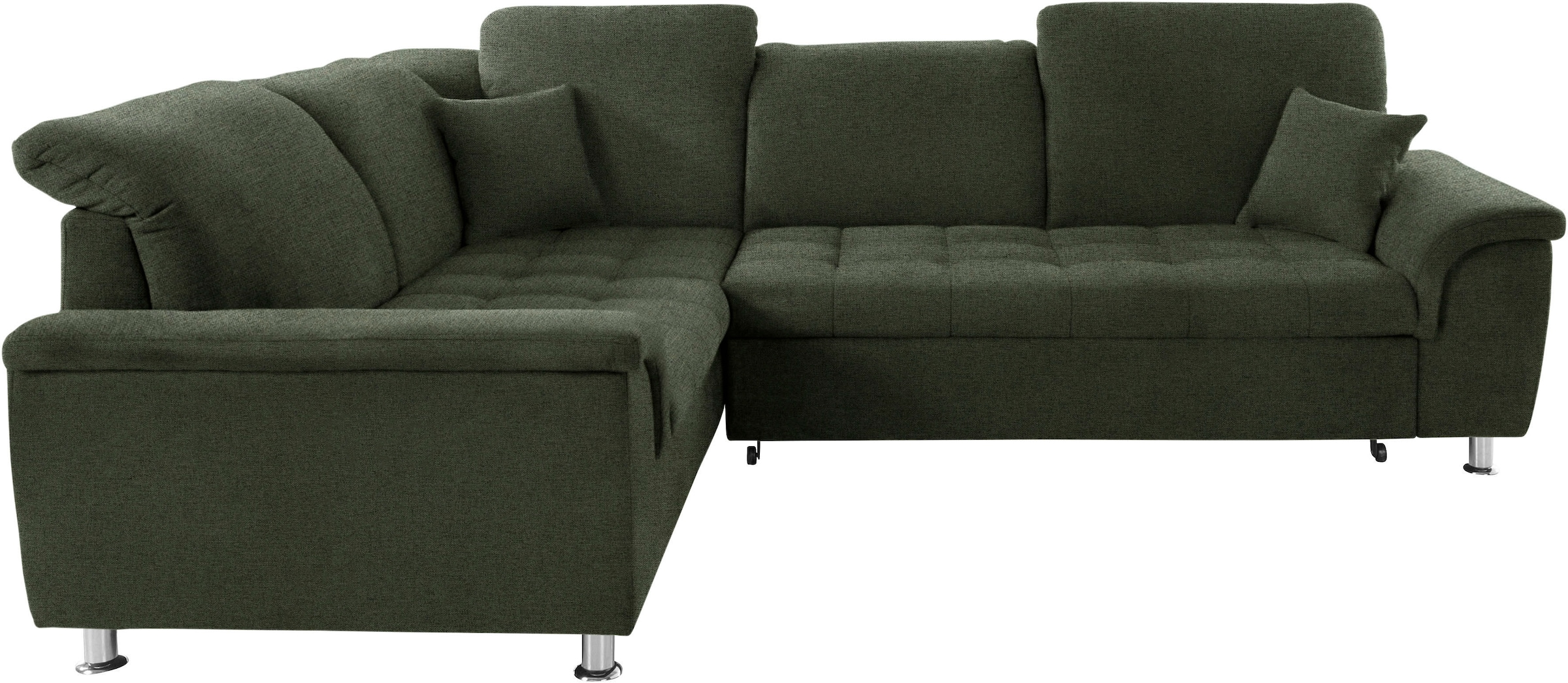 DOMO collection Ecksofa "Franzi L-Form", wahlweise mit Kopfteilverstellung günstig online kaufen