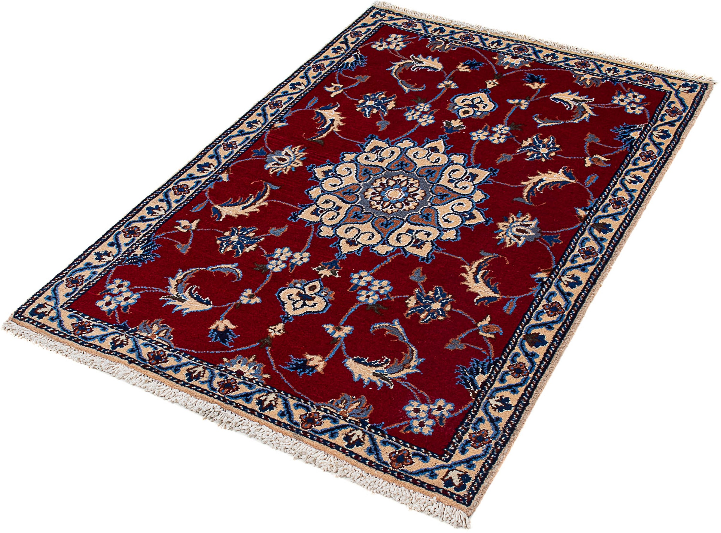 morgenland Orientteppich »Perser - Nain - Royal - 128 x 87 cm - dunkelrot«, günstig online kaufen