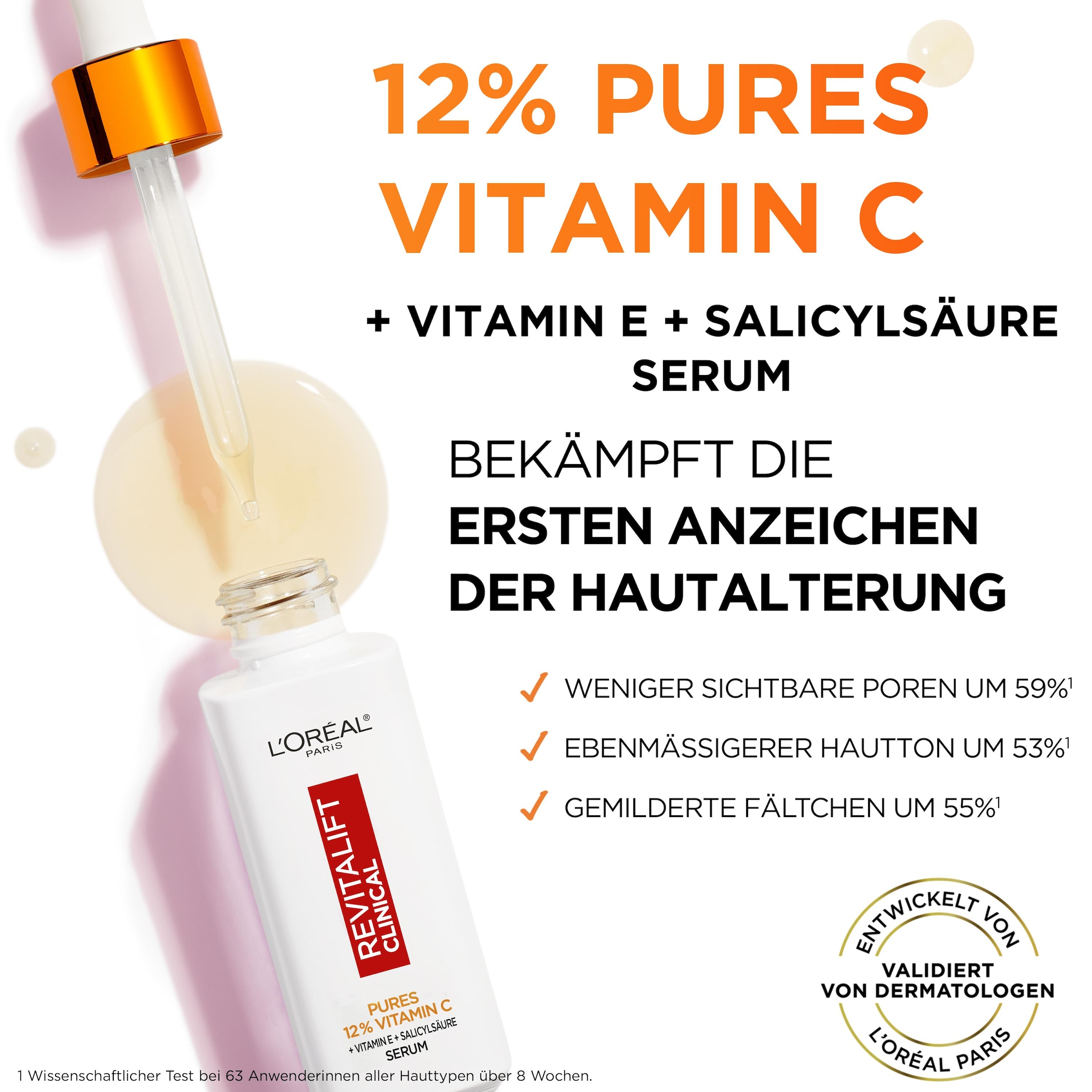 L'ORÉAL PARIS Gesichtspflege-Set »REVITALIFT VITAMIN C POWER DUO« LSF 50, beugt Fältchen und Pigmentflecken vor