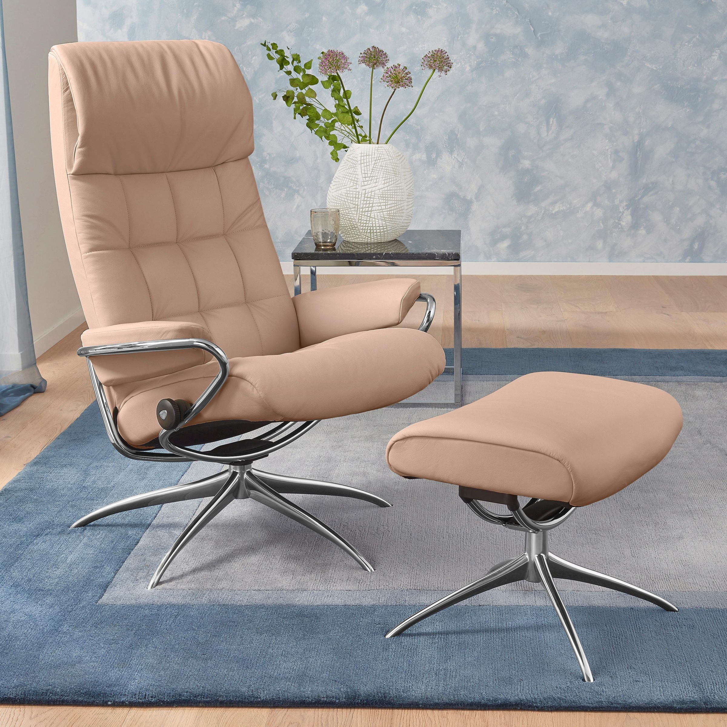 Stressless Relaxsessel "London", (Set, Relaxsessel mit Hocker), mit Hocker, günstig online kaufen