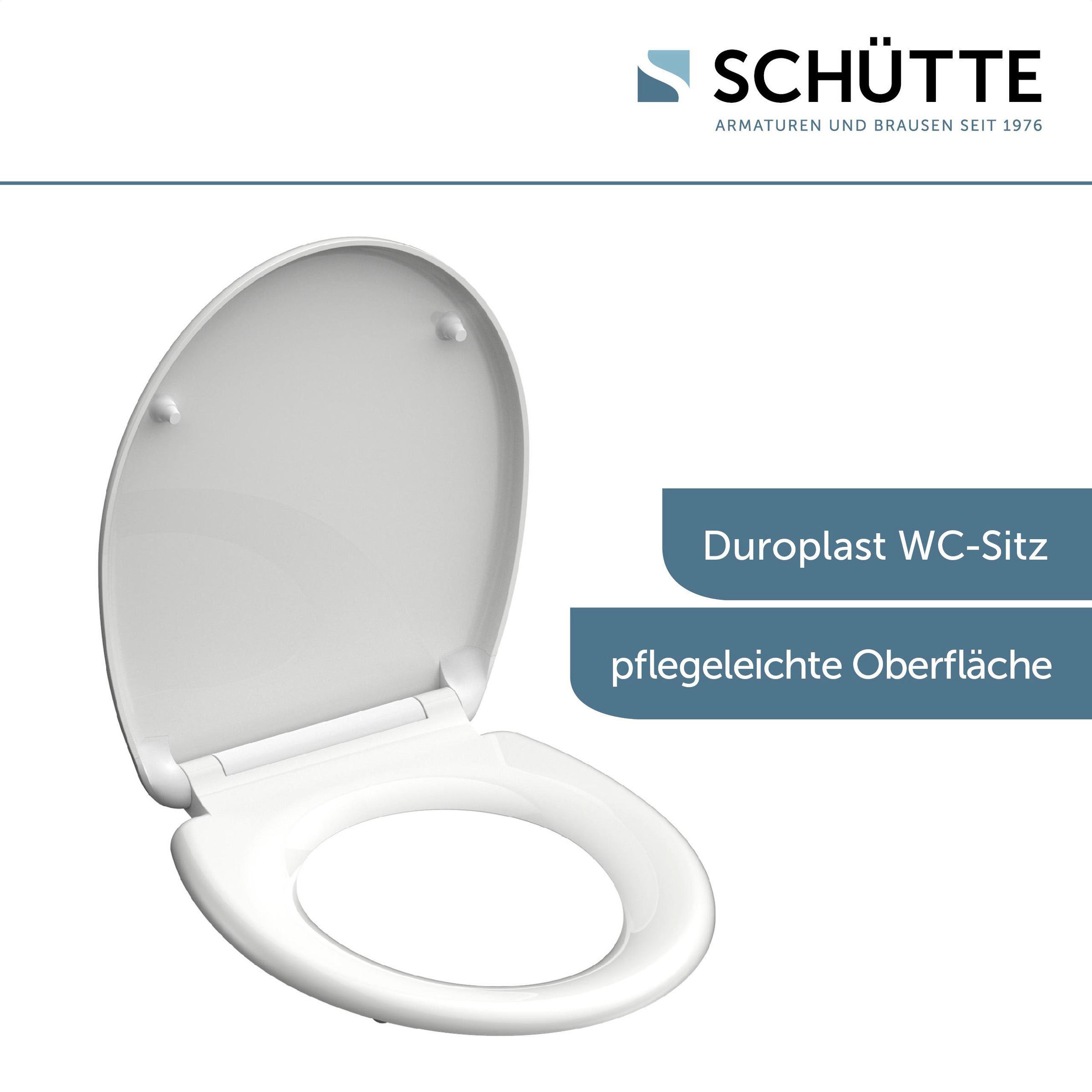 Schütte WC-Sitz, mit Absenkautomatik und Schnellverschlusstechnik