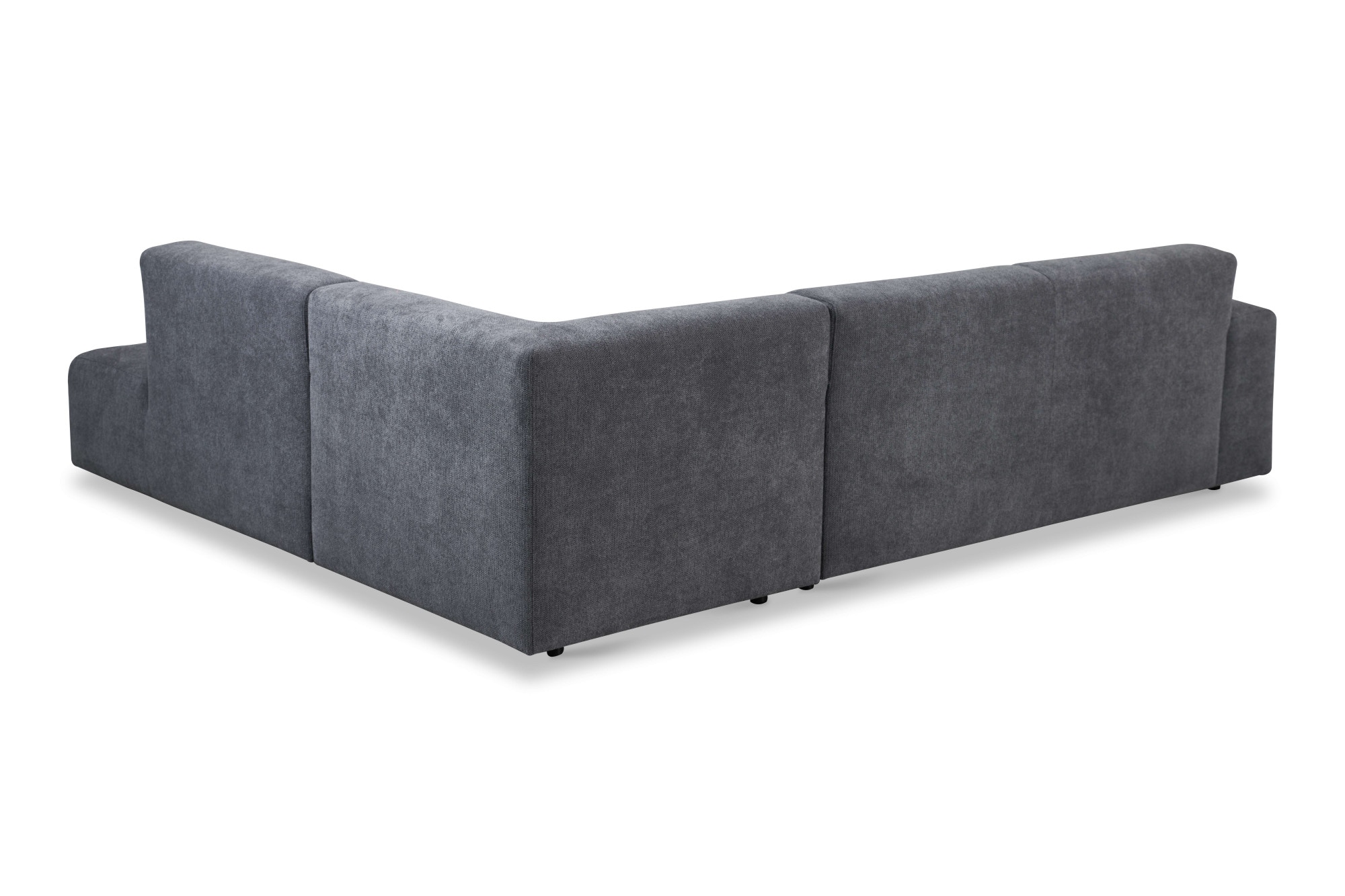 andas Ecksofa »Linkka, Breite 282 cm«, L-Form, in einem weichen Chenille-Stoff, mit Wellenunterfederung