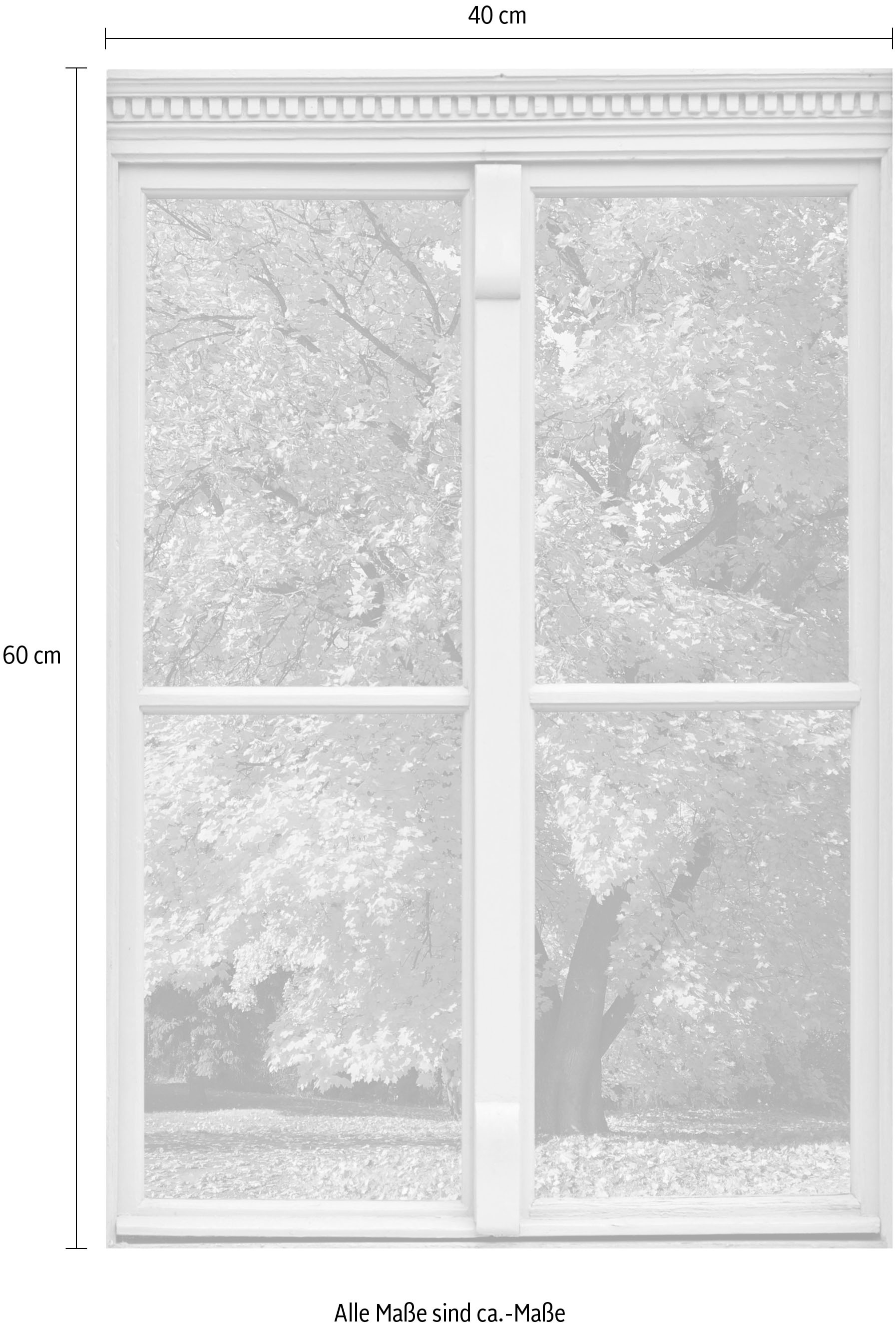 queence Wandsticker »Baum«, Wandsticker, Wandbild, selbstklebend, 3D, Fenster