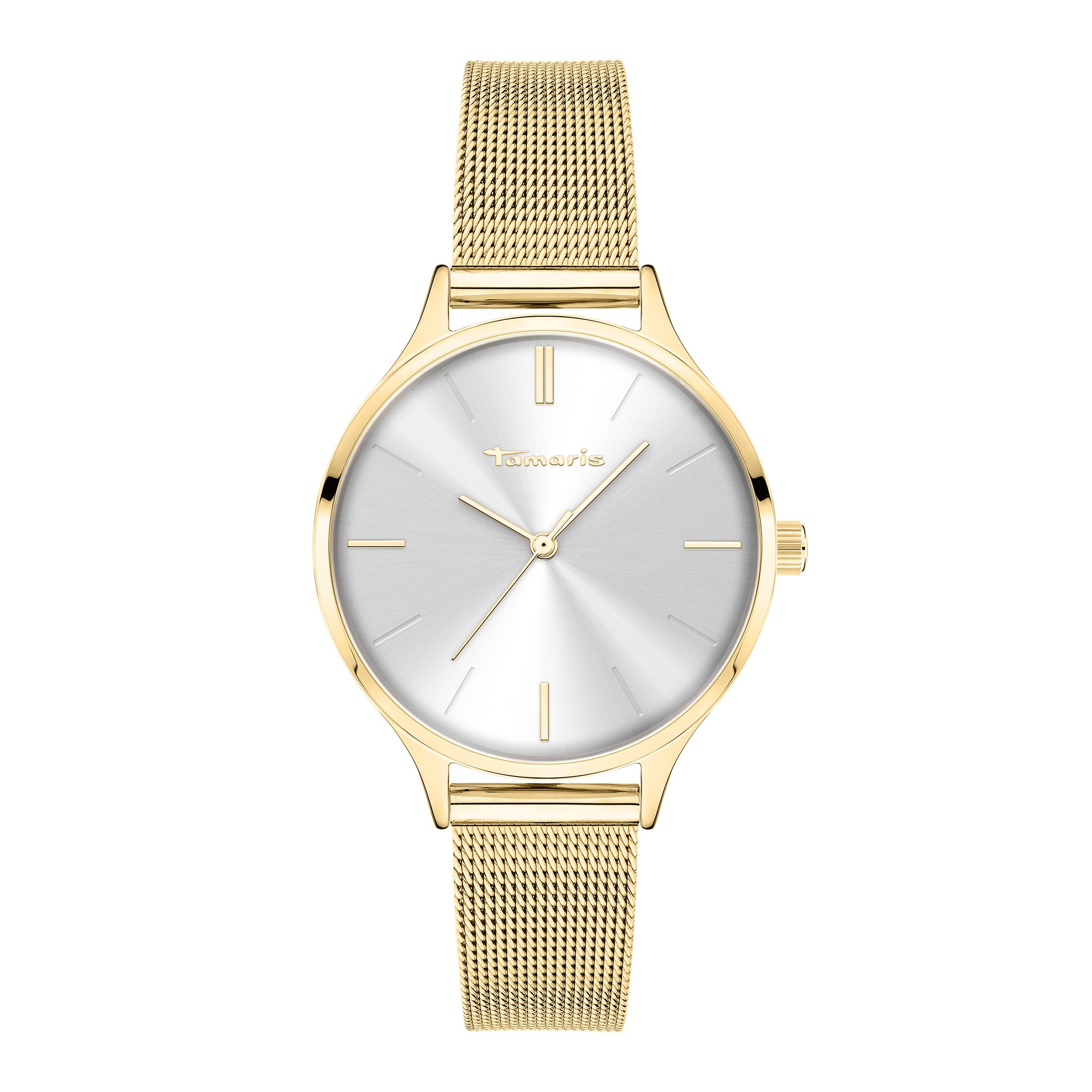 Tamaris Quarzuhr »New Mesh« Armbanduhr, Damenuhr, analog