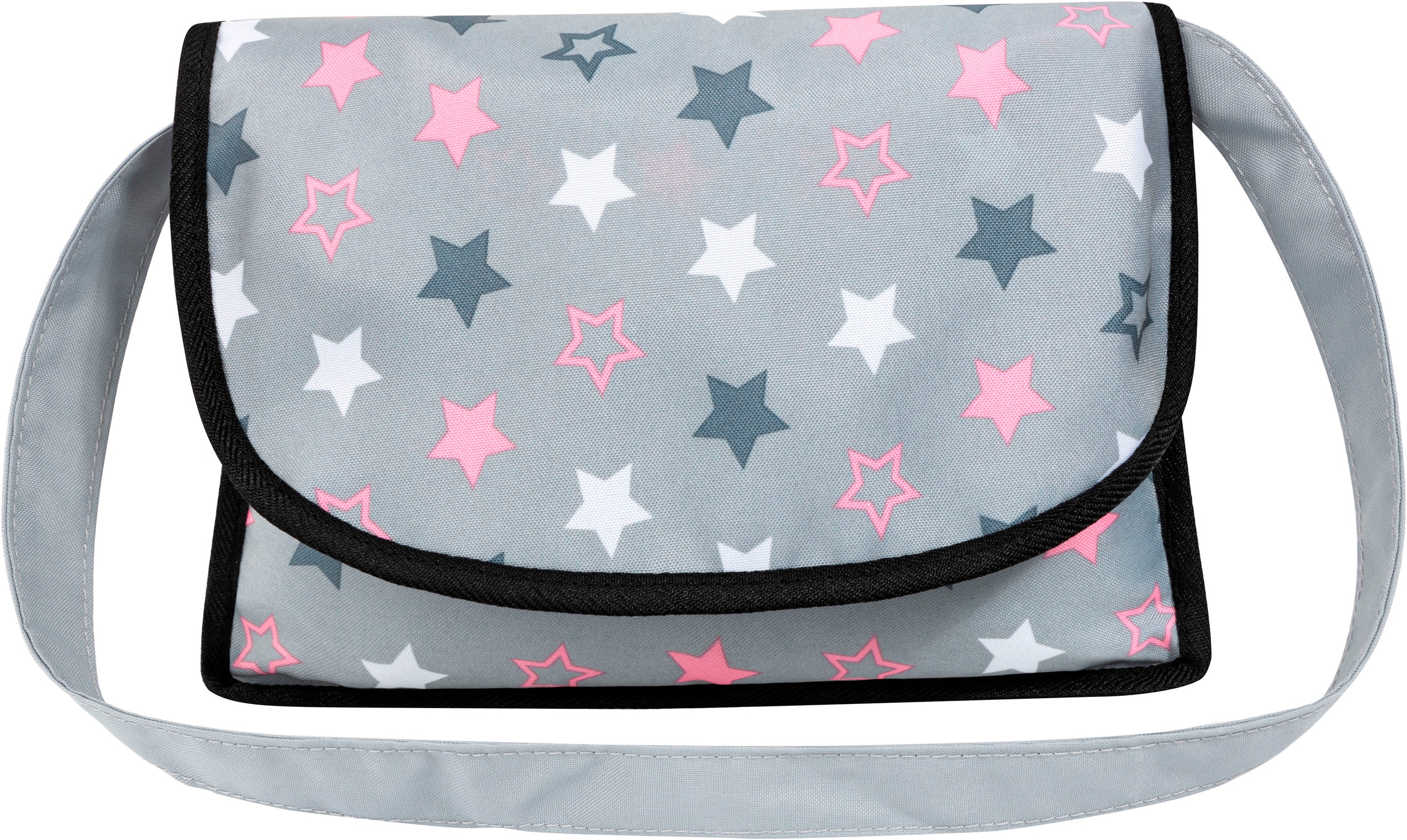 Bayer Puppenwagen »Cosy Set, grau«, mit Puppenhochstuhl und Wickeltasche