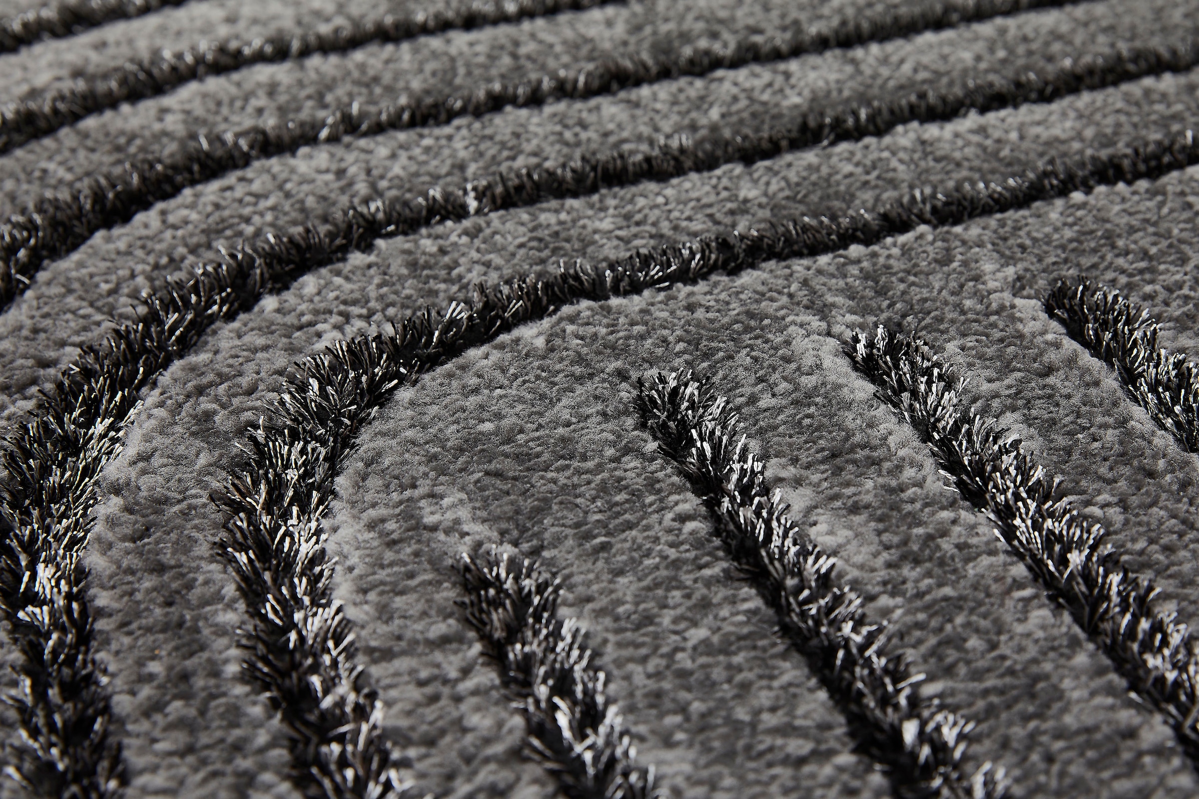 LUXOR living Teppich »Edmonton«, rechteckig, 22 mm Höhe, modernes Design, Motiv Kreis, Hoch-Tief-Effekt, weicher Flor