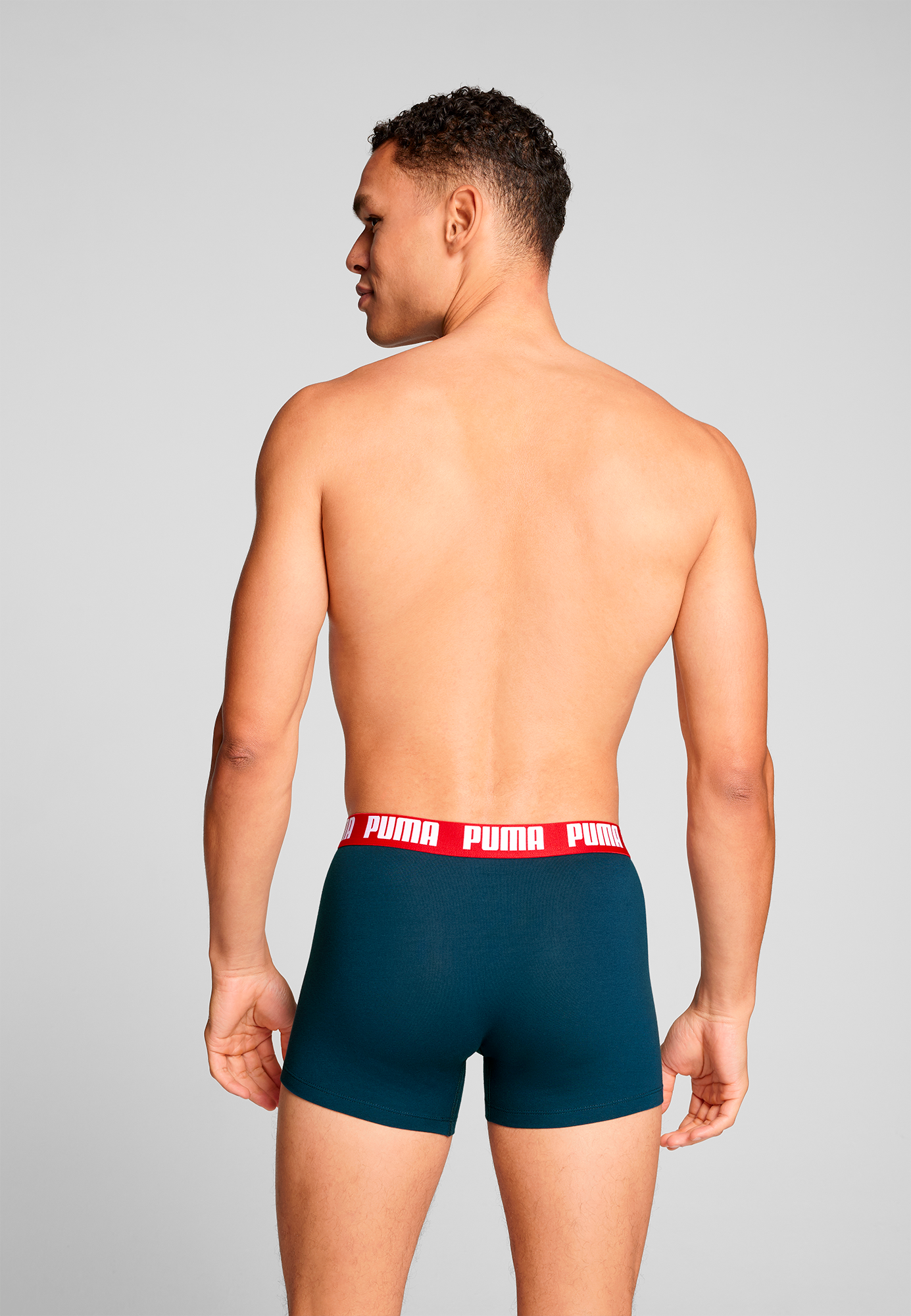 PUMA Boxershorts »PUMA MEN EVERYDAY BASIC BOXERS 2P«, (2er Pack), mit Logobund