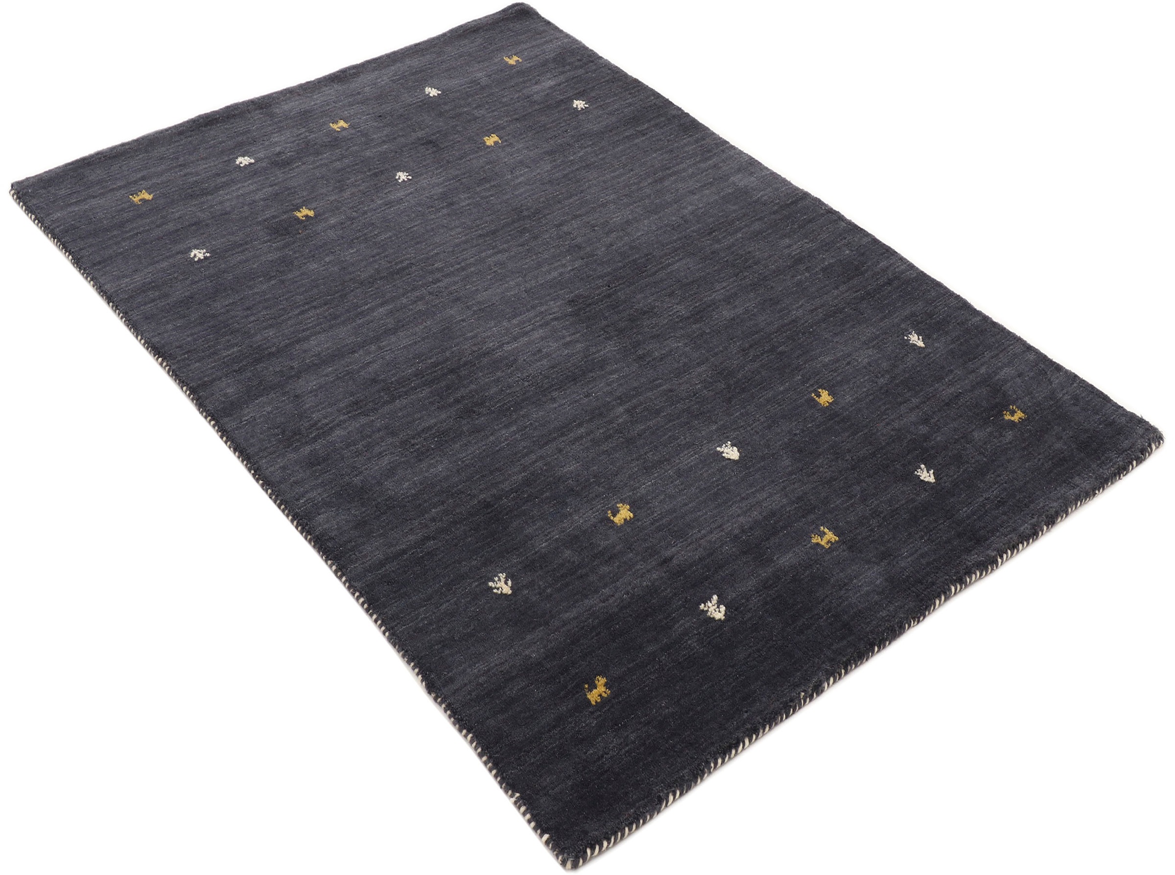 carpetfine Wollteppich »Gabbeh Uni, auch als Läufer erhältlich«, rechteckig günstig online kaufen