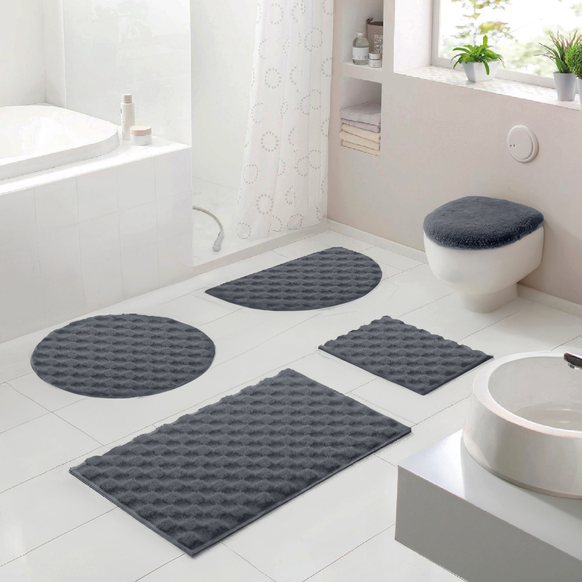 OTTO home Badematte »Naala, Badvorleger, Badezimmer Teppich, sehr weich«, r günstig online kaufen