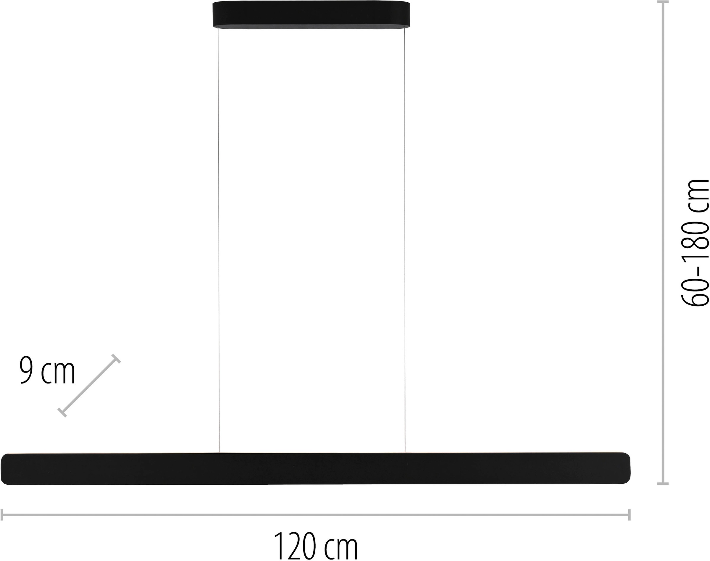 Neuhaus Q DESIGN CONTROL LIGHTS LED Pendelleuchte »Q-STRETTO« LED-Board 1 Stk. warmweiß - kaltweiß