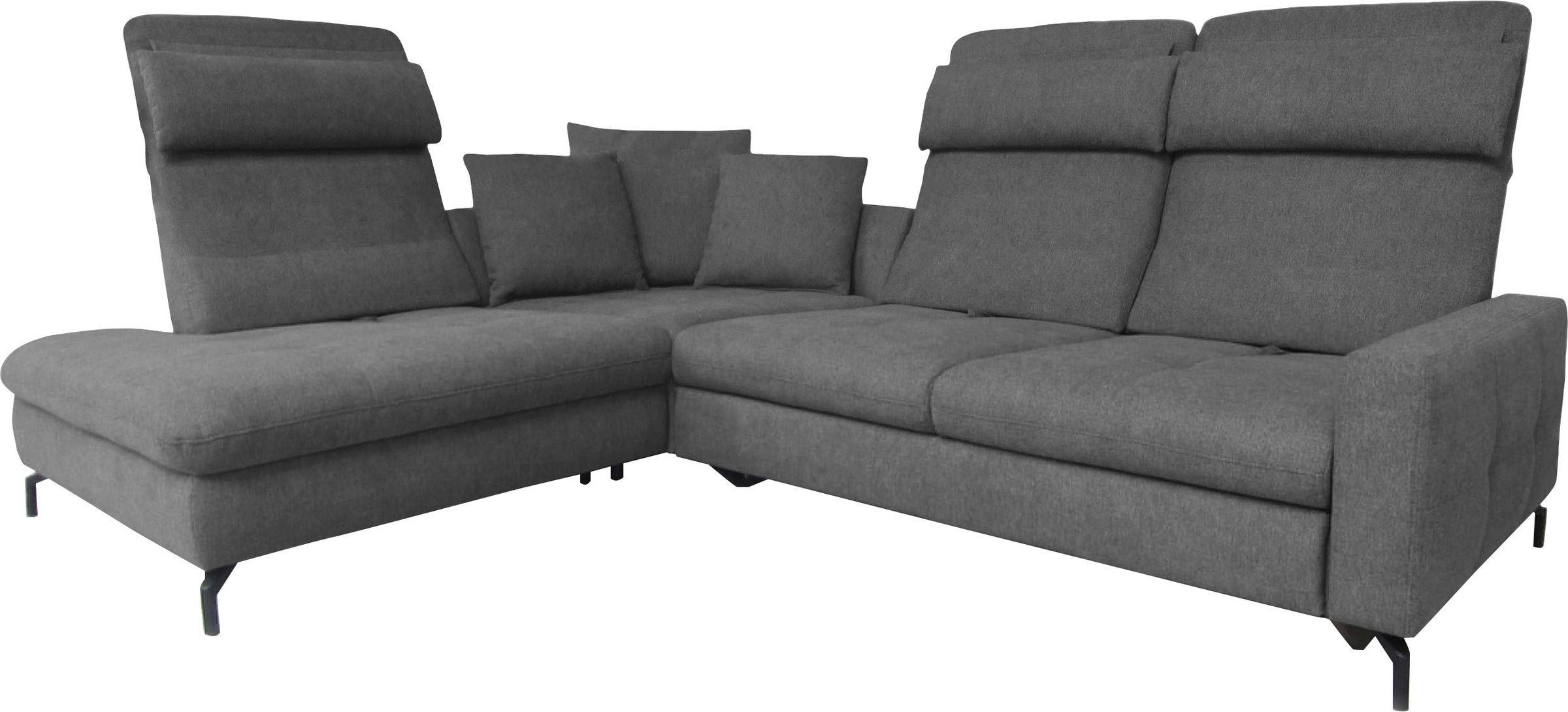 alina Ecksofa »Louis«, Breite 286 cm, Rückenlehnenverstellung, wahlweise mit Bettfunktion