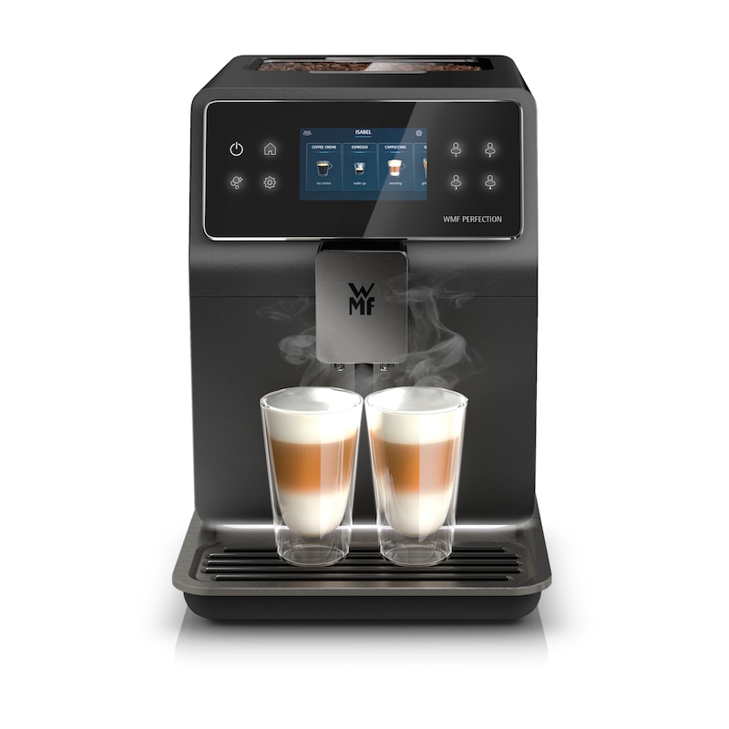 WMF Kaffeevollautomat »Perfection 890L CP855815« intuitive Benutzeroberfläche, perfekter Milchschaum, selbstreinigend Edelstahl/Schwarz
