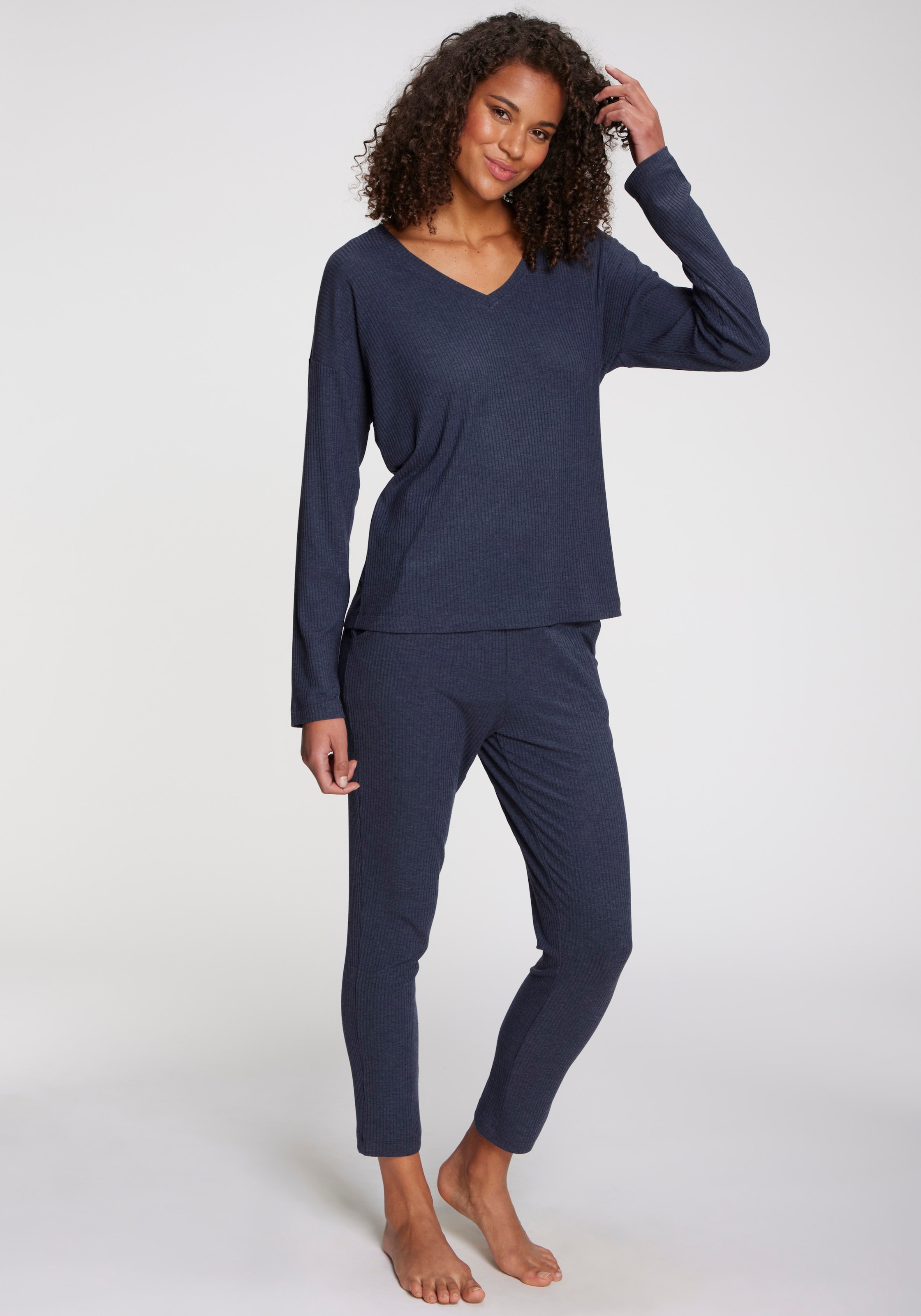 s.Oliver Longsleeve, Aus weicher Rippqualität