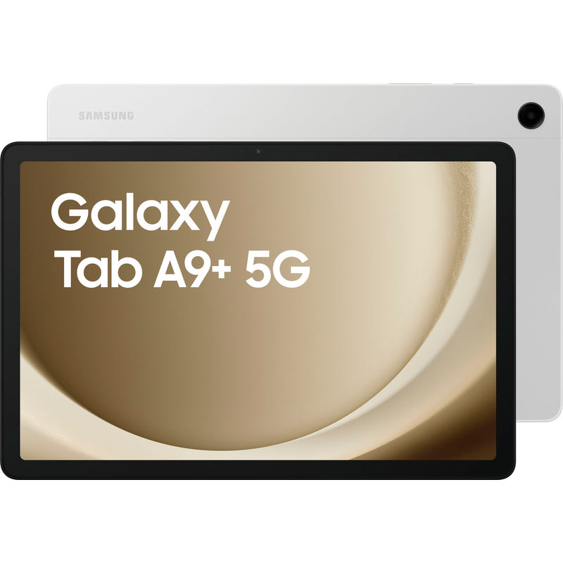 SAMSUNG Tablet »Galaxy Tab A9+ 5G« (27, 82 cm / 11 ′′) Android, One UI, Knox 64 GB WUXGA 5G ) silber 7.040 mAh Li-Ion Akku