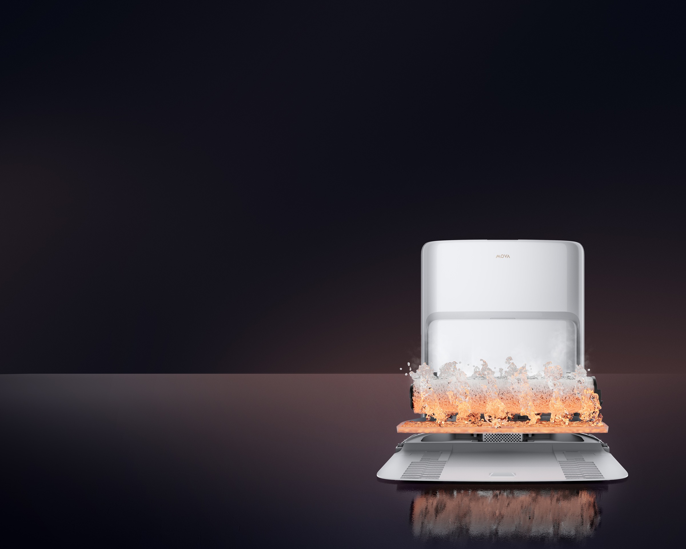 Mova Saugroboter »Z60 Ultra Roller Complete, App- & Sprachsteuerung,« Vollautomatische Basisstation, Anti-Verhedderungsbürste,