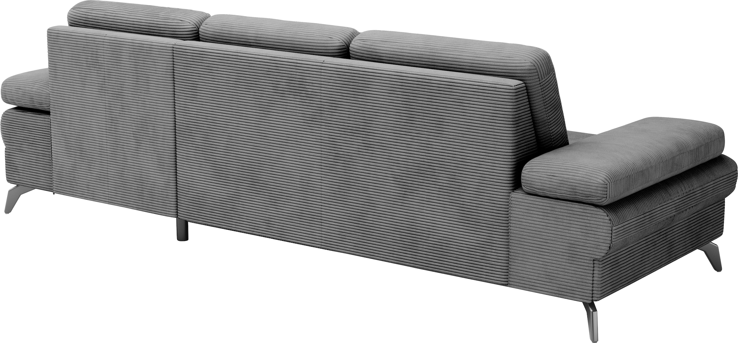 sit&more Ecksofa »Morris Jubi L-Form, inklusive XXL-Liegefläche, bzw. Schlaffunktion«, Bettfunktion, Armteilverstellung und 1 Zierkissen