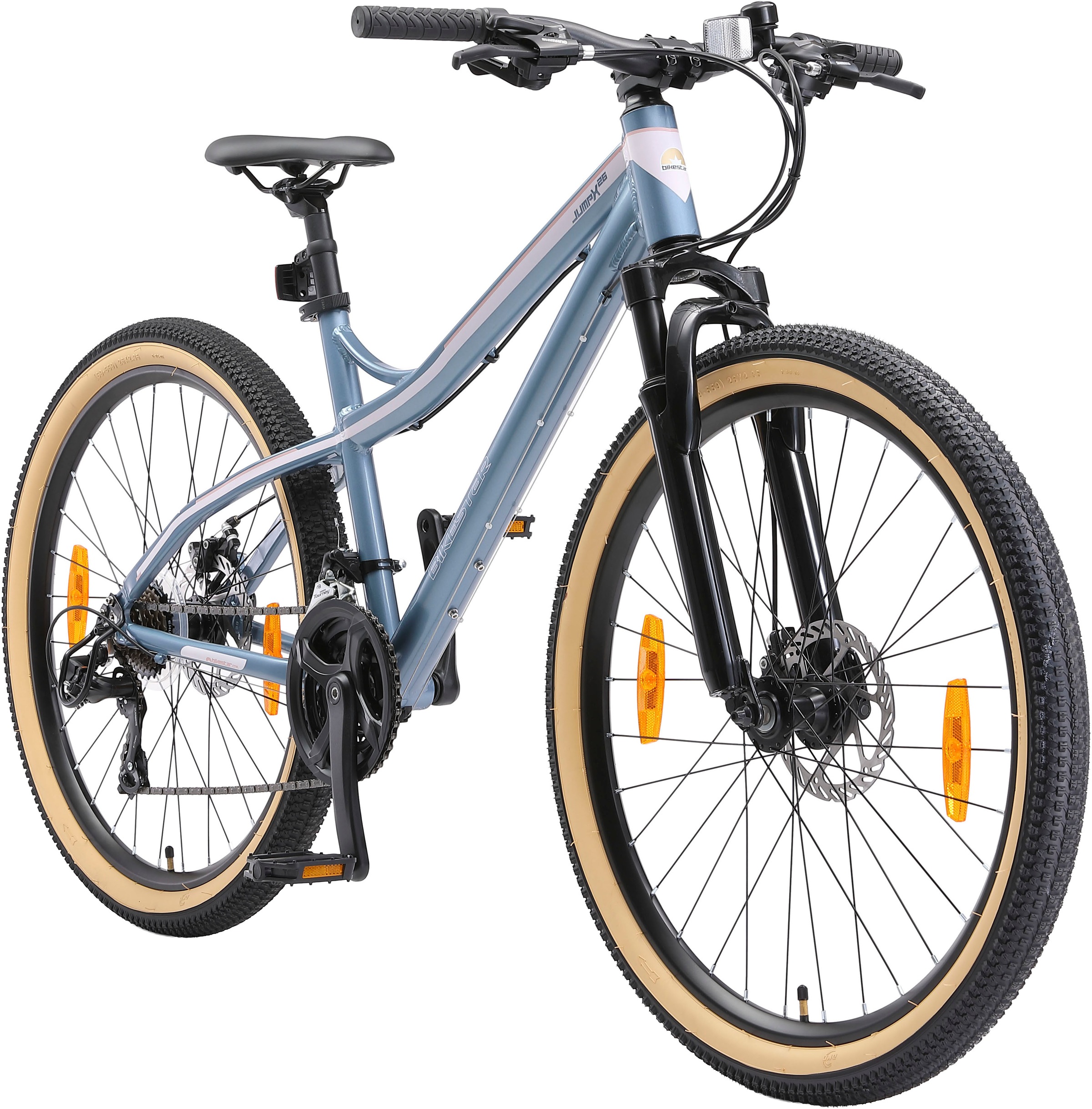 Bikestar Mountainbike 21 Gang Shimano RD-TY300 Schaltwerk Kettenschaltung für Damen und Herren, Kettenschaltung