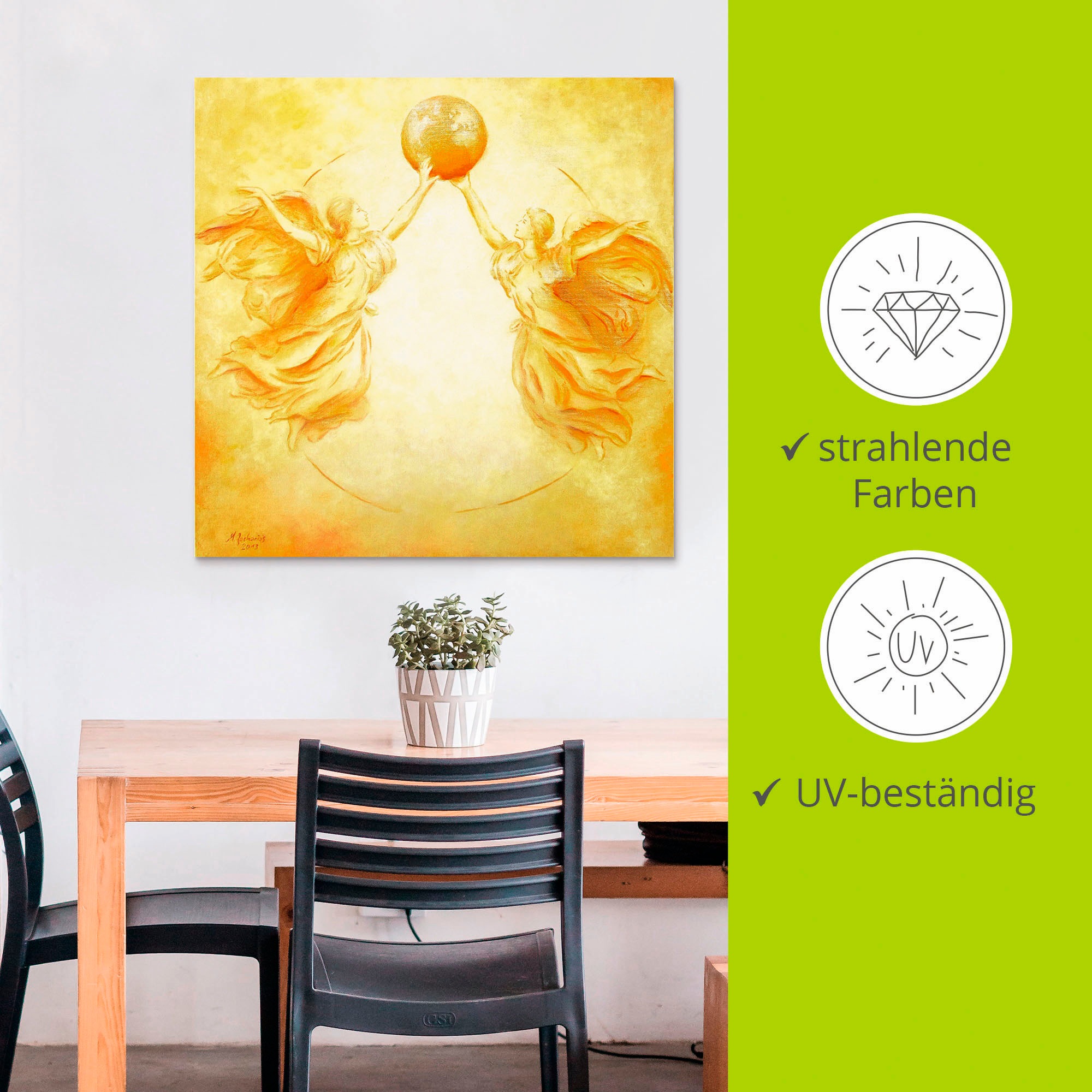 Artland Wandbild »Schutzengel der Erde«, Religion, (1 St.), als Alubild, Outdoorbild, Wandaufkleber in verschied. Größen