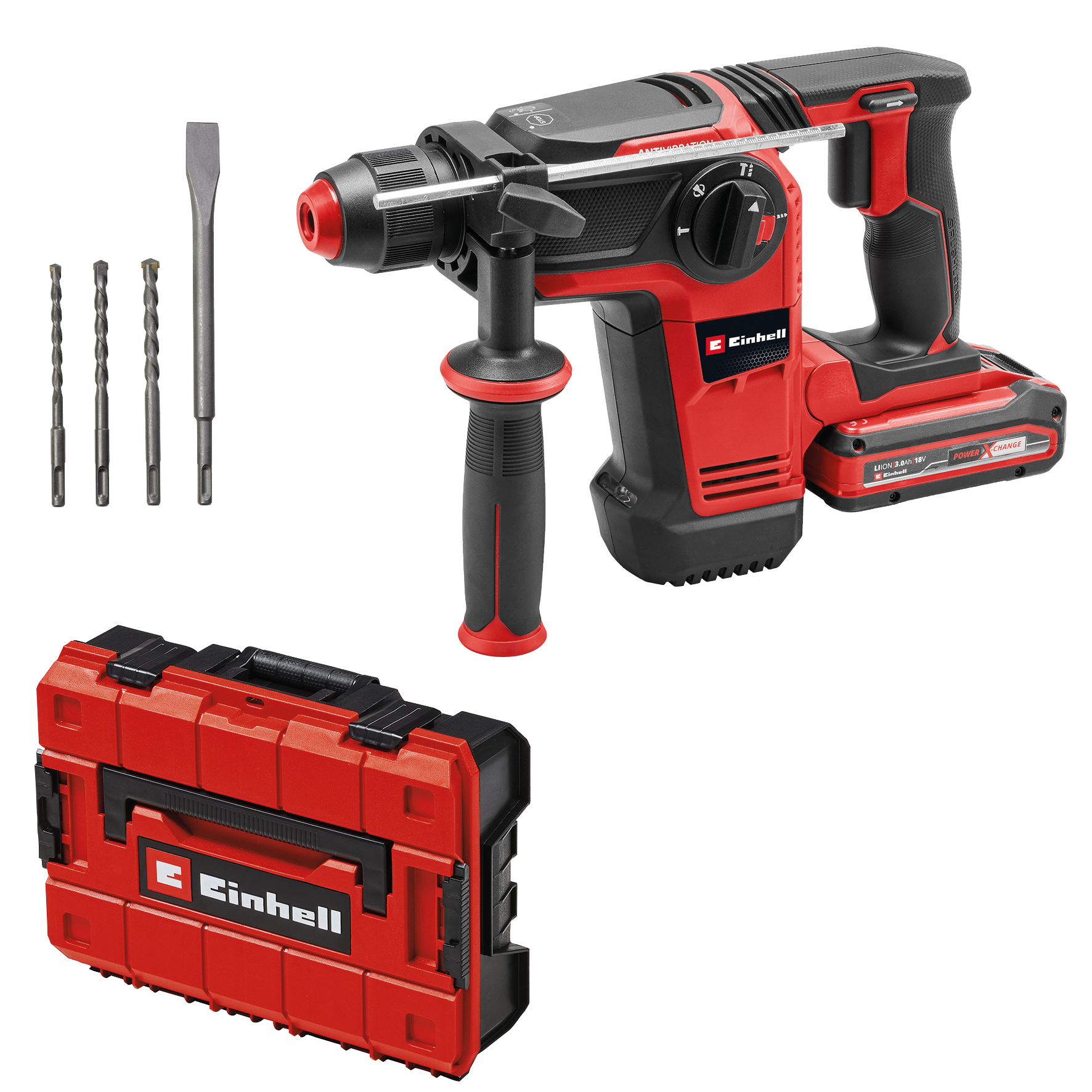 Einhell Akku-Bohrhammer »TP-HD 18/28 Li BL +4«, inkl. Akku 18V/3,0Ah und La günstig online kaufen