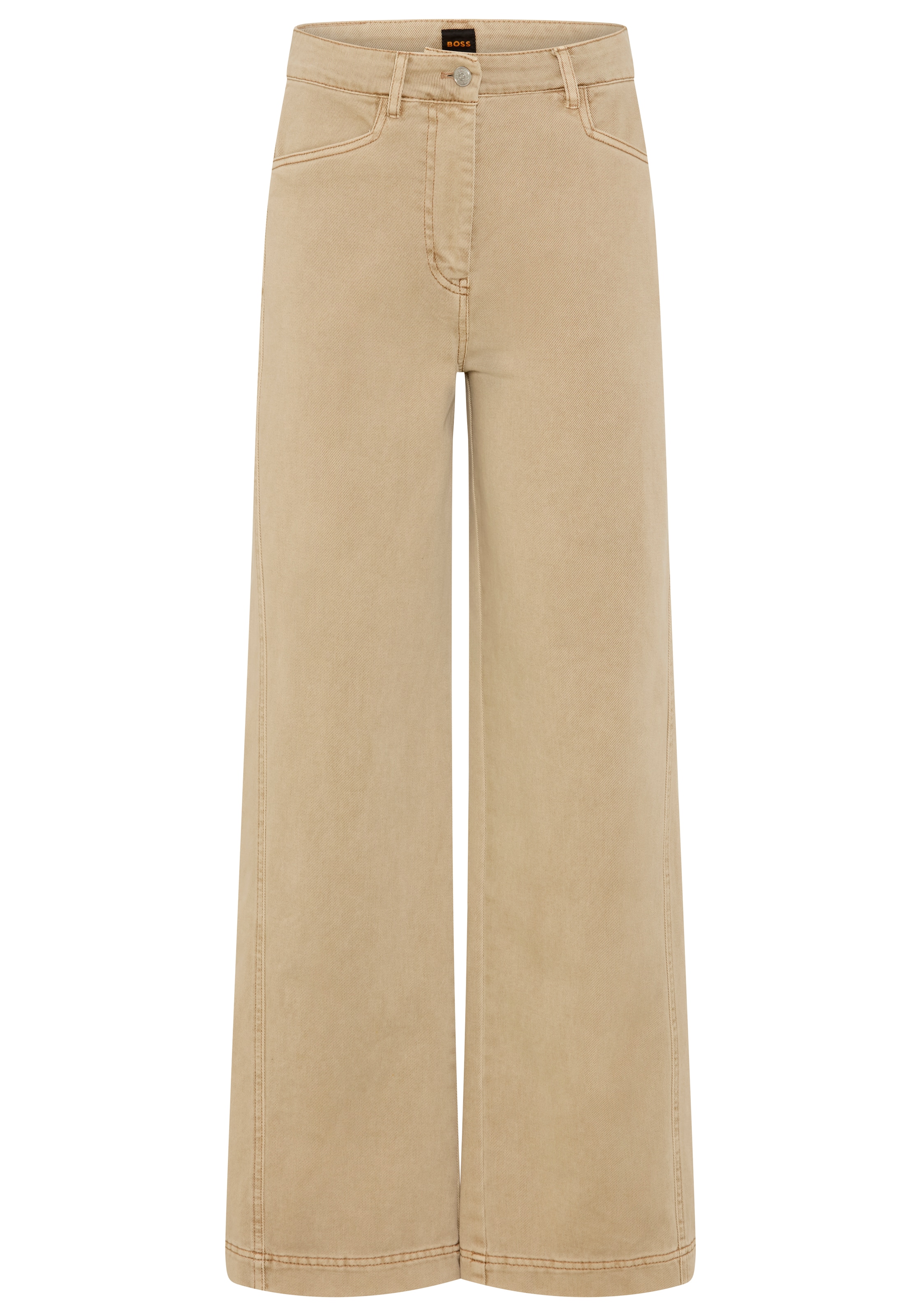 BOSS ORANGE Webhose »TMarlina Premium Damenmode«  mit weitem Bein, 4-Pocket-Design