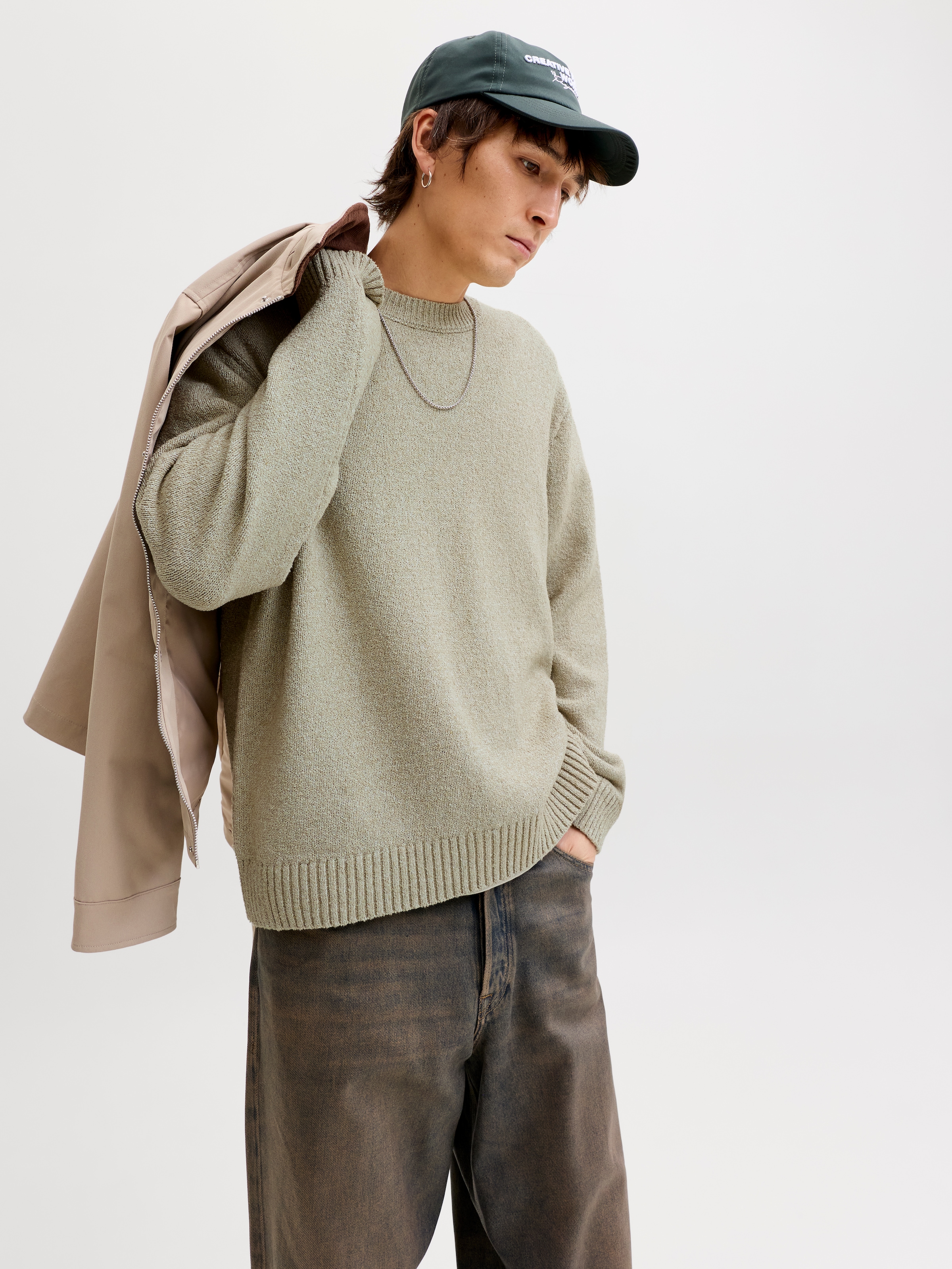 Jack & Jones Rundhalspullover »JORNORREBRO CATSKILLS KNIT CREW NECK SN«