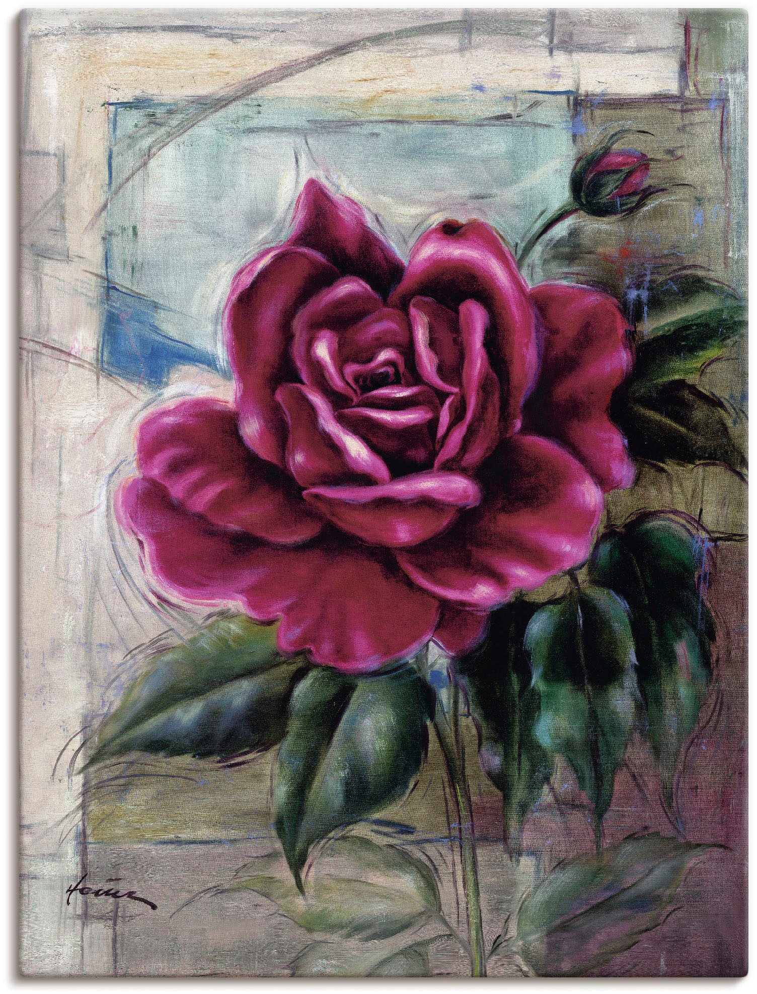 Artland Wandbild »Rose II«, Blumen, (1 St.), als Alubild, Outdoorbild, Lein günstig online kaufen