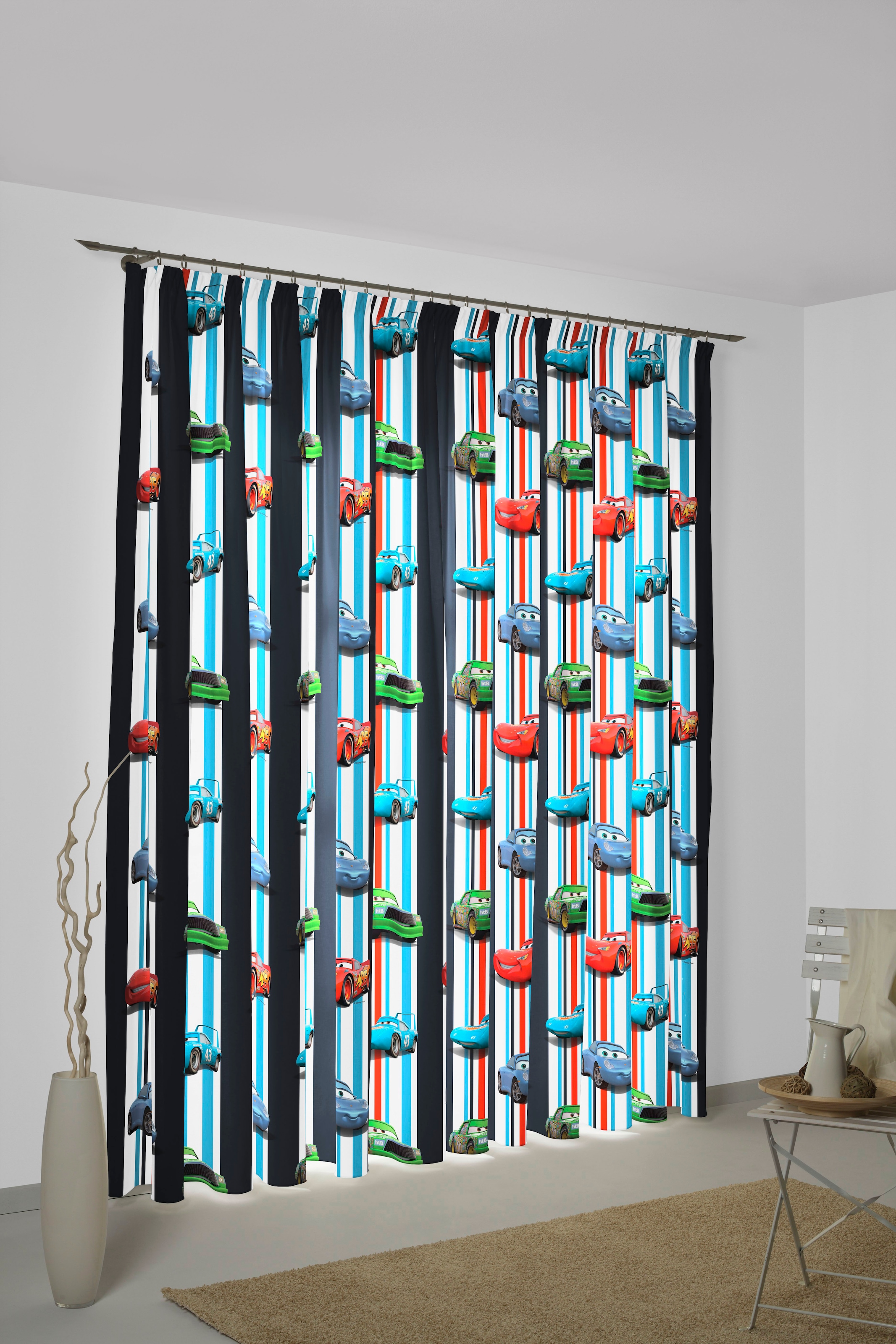 Wirth Vorhang »Cars Stripes« Multifunktionsband 1 Stk. tlg. Walt Disney günstig online kaufen