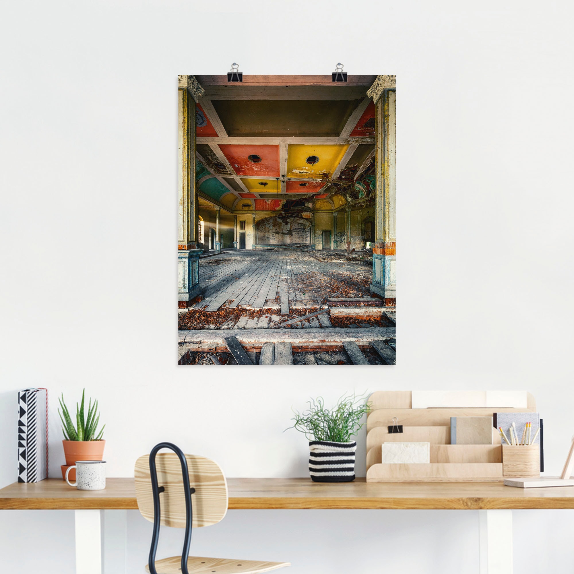 Artland Wandbild »Lost Place - Der letzte Tanz Tanzsaal« Gebäude 1 Stk. tlg. als Alubild, Poster in verschied. Größen