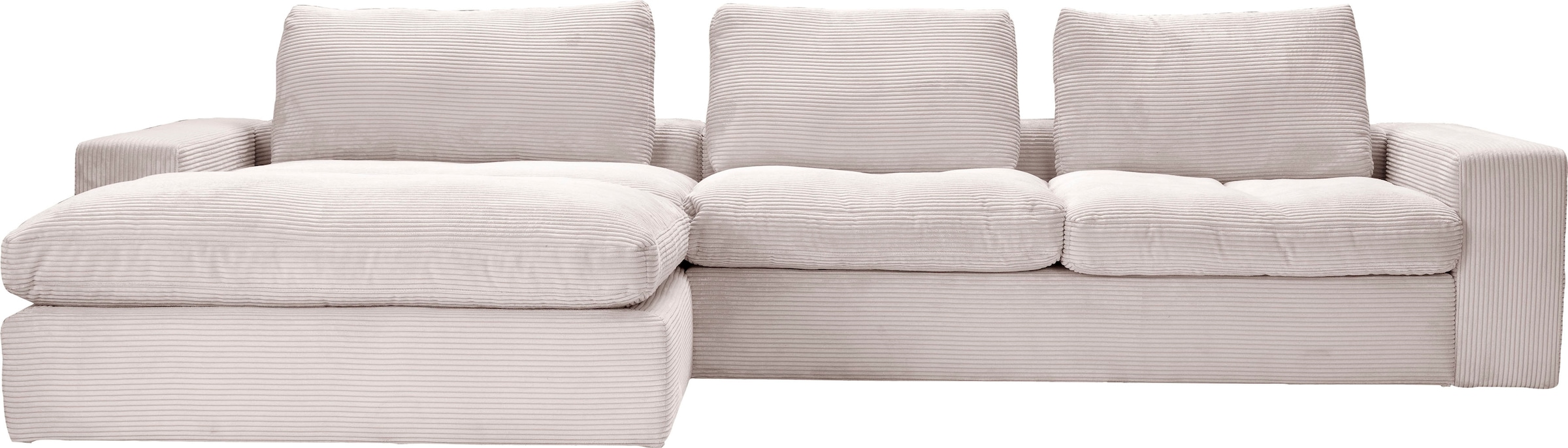 alina Ecksofa "Sandy", mit Recamiere, in modernem Cordstoff günstig online kaufen