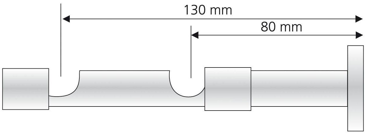 Liedeco Doppelträger, (1 St.), für Gardinenstangen Ø 16 mm günstig online kaufen