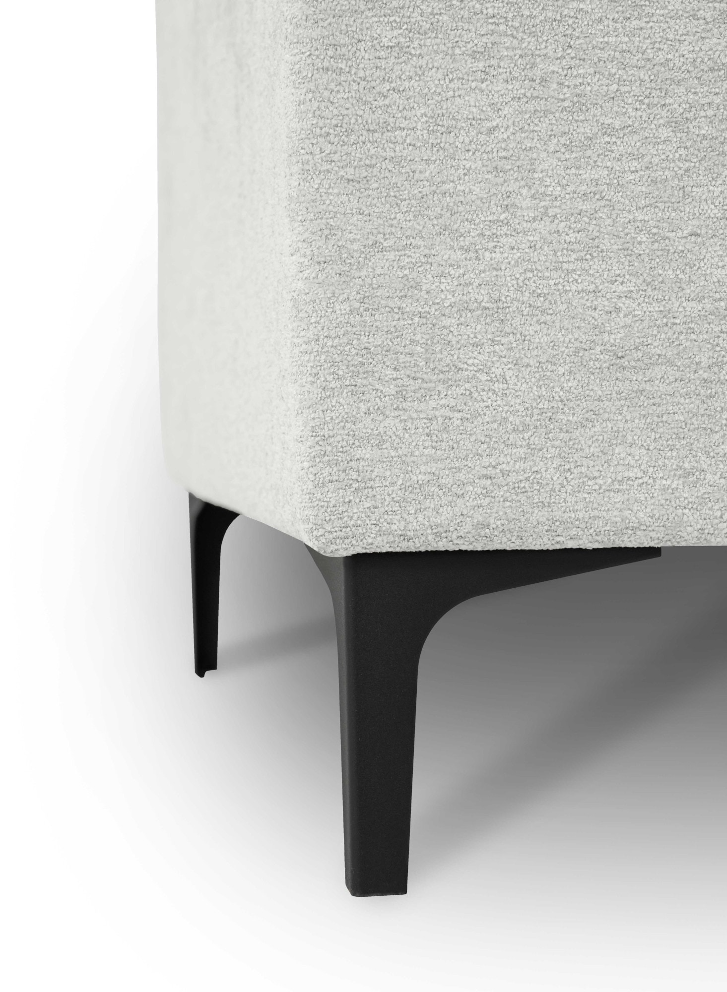 Places of Style 3-Sitzer »Oland«, 224 cm, Wellenunterfederung, Skandi-Design, Metallfüße