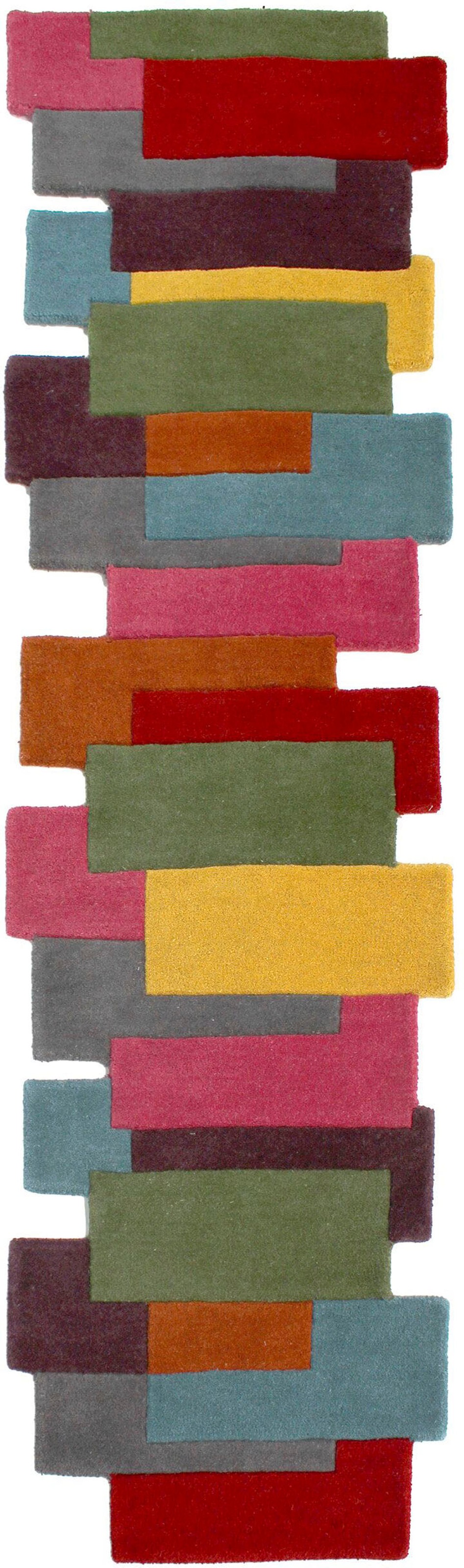 FLAIR RUGS Läufer Abstract Collage, rechteckig, günstig online kaufen