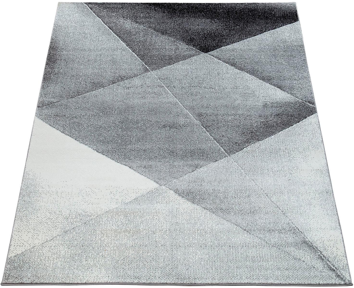 Paco Home Läufer »ECE 922«, rechteckig, 13 mm Höhe, Teppich-Läufer, Kurzflor, modernes geometrisches Design
