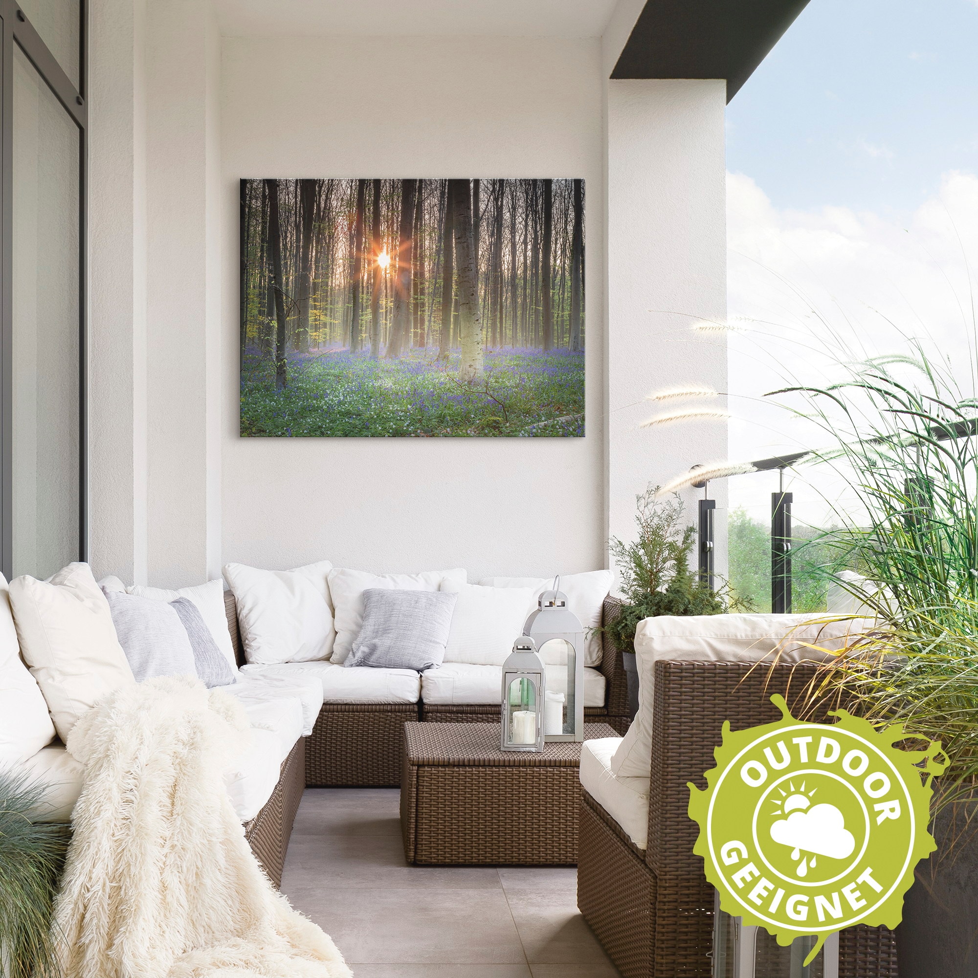 Artland Wandbild »Sonnenaufgang«, Wald, (1 St.), als Alubild, Leinwandbild, Wandaufkleber oder Poster in versch. Größen