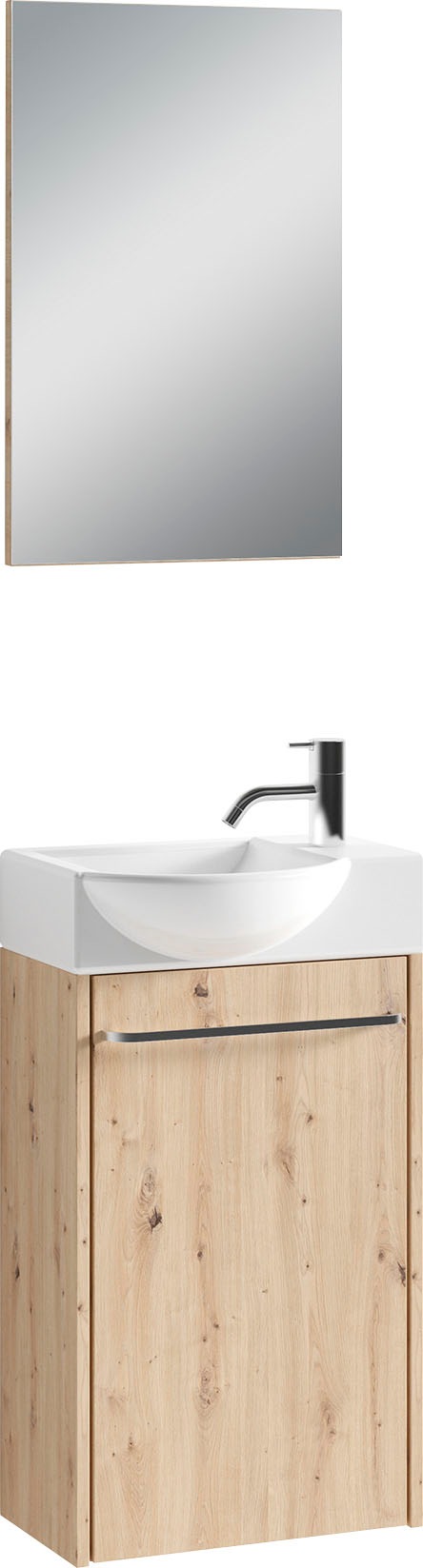 Waschbeckenunterschrank „DENA 01 AE (94486)“, (1er Set), braun B/H/T: 41 cm x 128 cm x 24,5 cm