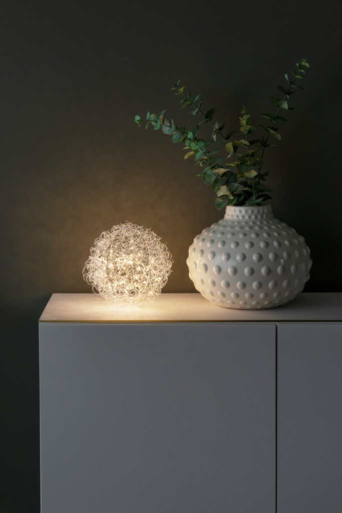 KONSTSMIDE LED Dekolicht »LED Drahtball«, 80 warm weiße Dioden