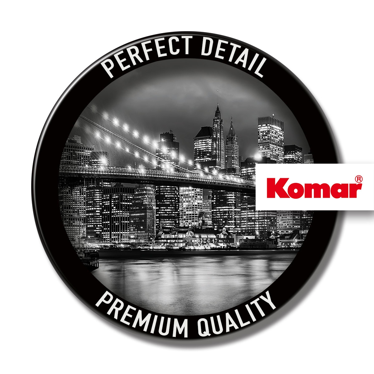 Komar Fototapete »Brooklyn Bridge B/W - Größe 368 x 254 cm«, bedruckt, Wohn günstig online kaufen