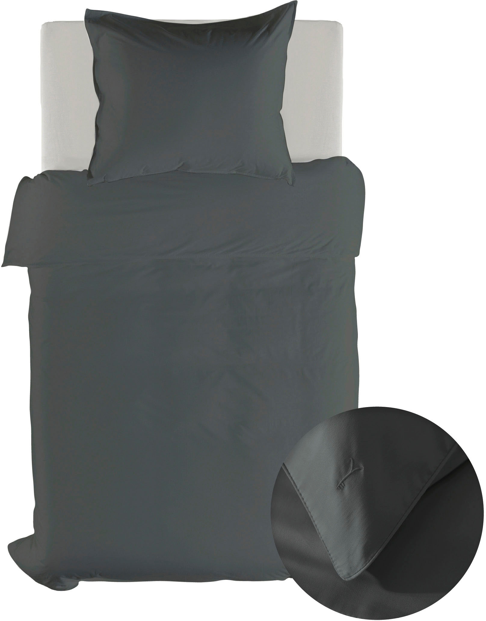 YELLOW Bettwäsche »Suite-Dubai« 2 Stk. tlg. Uni Design, 100% Baumwolle ab 1 günstig online kaufen