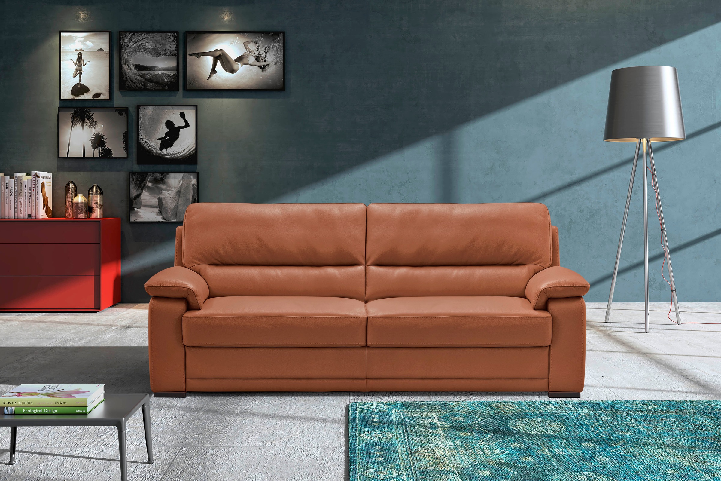 Egoitaliano 2,5-Sitzer »Doris, modernes Designersofa, Ledersofa mit erstkla günstig online kaufen