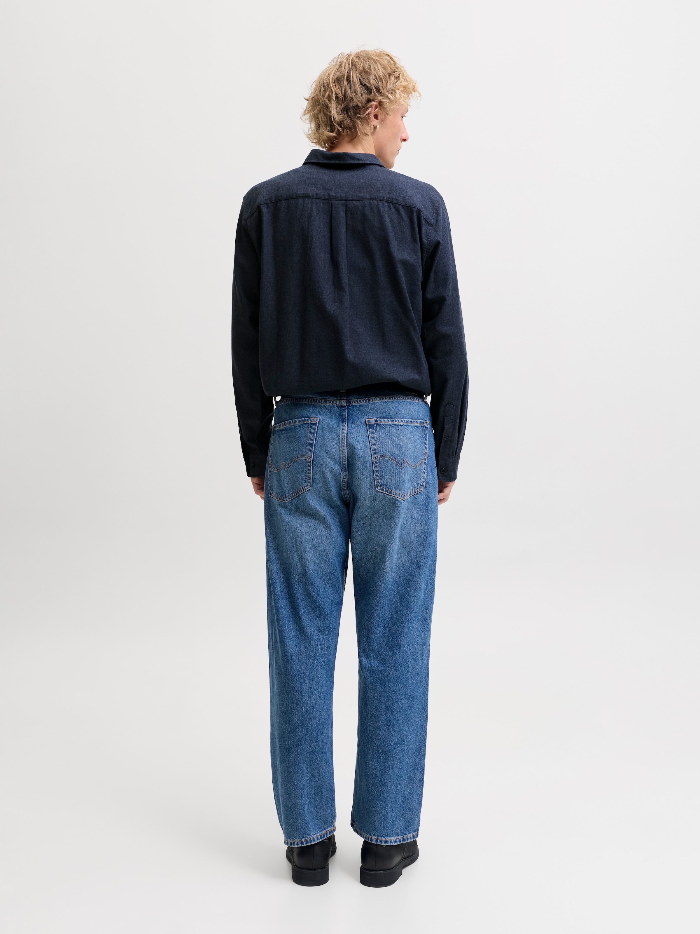 Jack & Jones Langarmhemd »JJEFIELD MELANGE SHIRT LS SN« Baumwolle, normal geschnitten