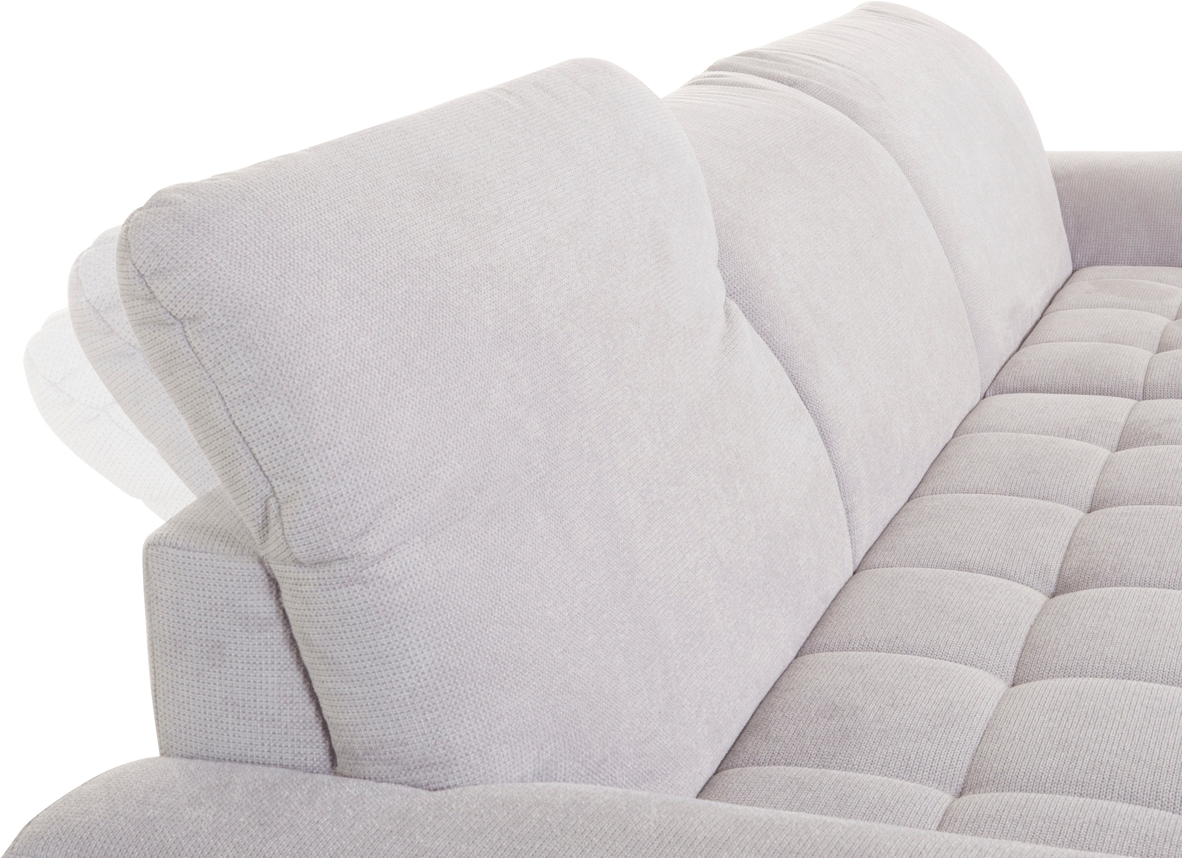 DOMO collection Ecksofa »Franzi L-Form«, wahlweise mit Kopfteilverstellung (dann Tiefe: 170 cm)