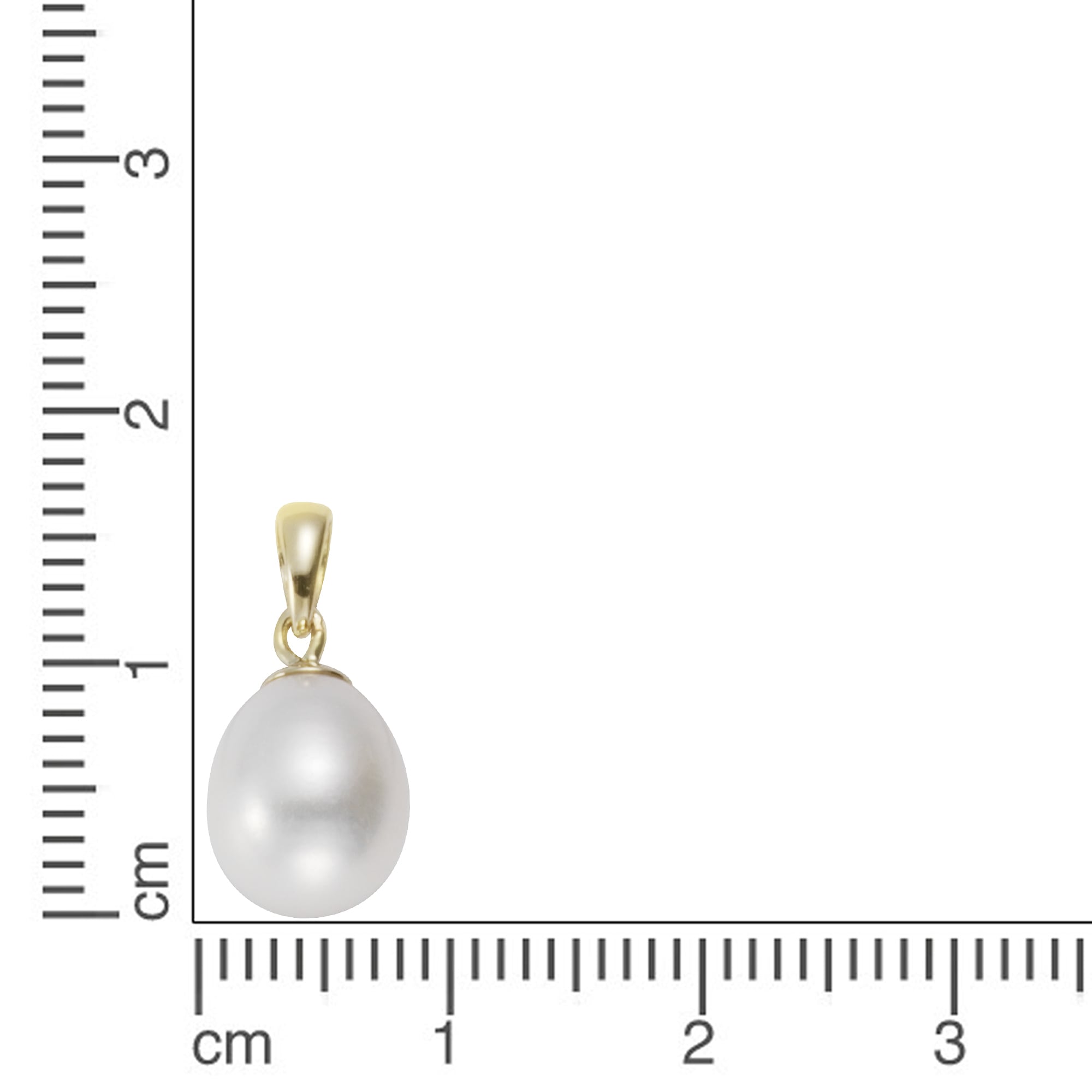 Vivance Kettenanhänger »585/- Gelbgold Süßwasserzuchtperle 8-8,5mm«